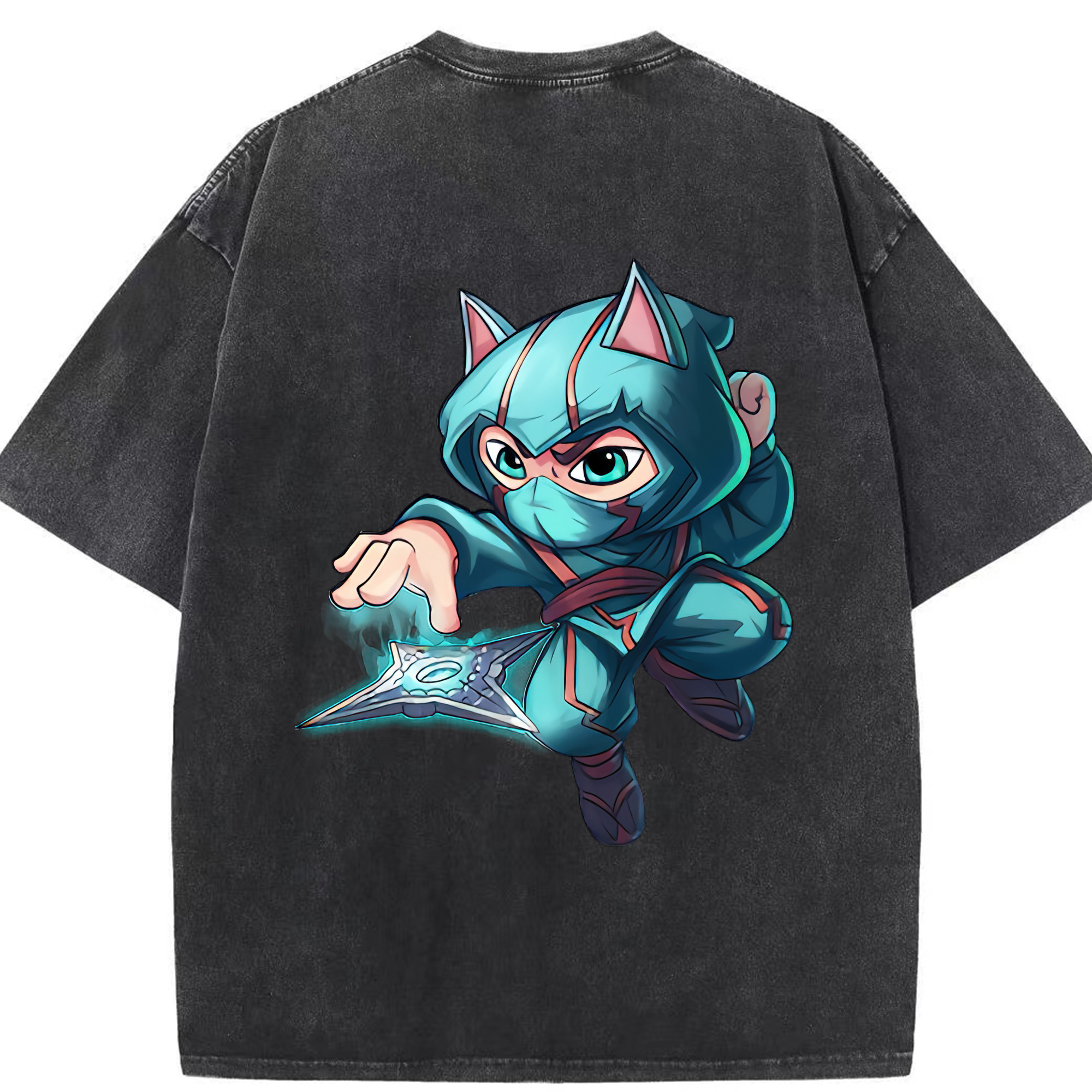リーグ・オブ・レジェンド League of Legends LOL 綿100% ヴィンテージ風 半袖Tシャツ（背面プリント）