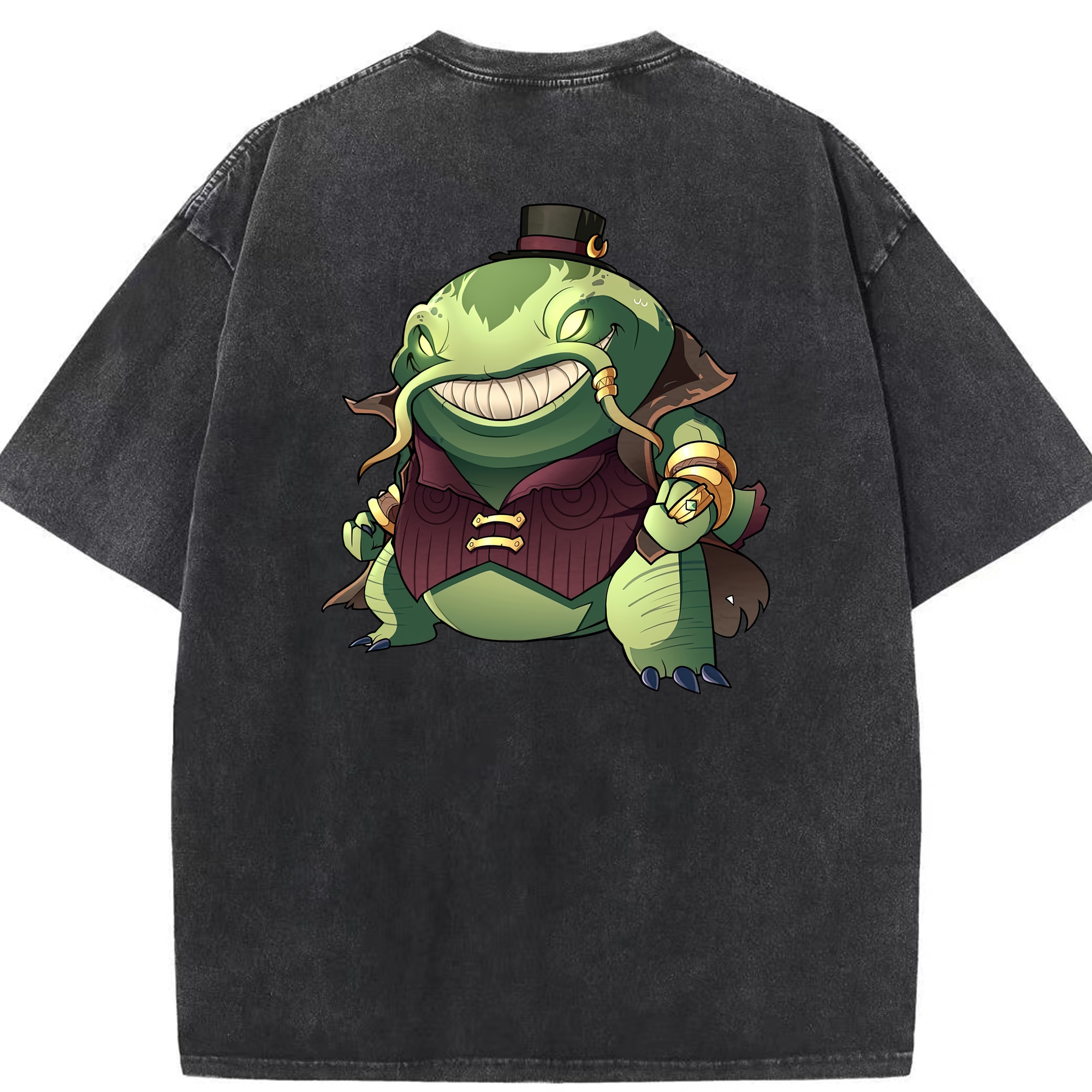 リーグ・オブ・レジェンド League of Legends LOL 綿100% ヴィンテージ風 半袖Tシャツ（背面プリント）