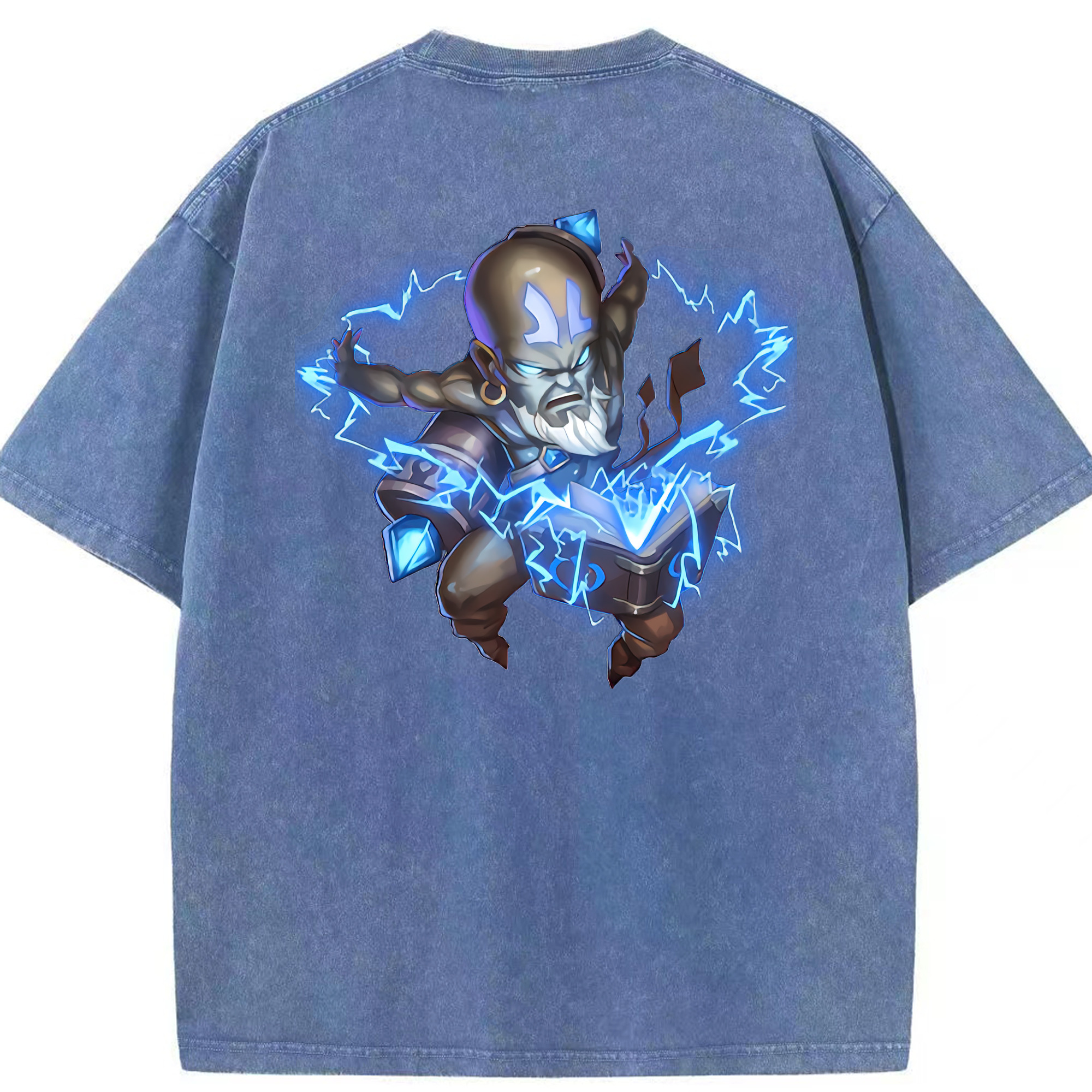 リーグ・オブ・レジェンド League of Legends LOL 綿100% ヴィンテージ風 半袖Tシャツ（背面プリント）