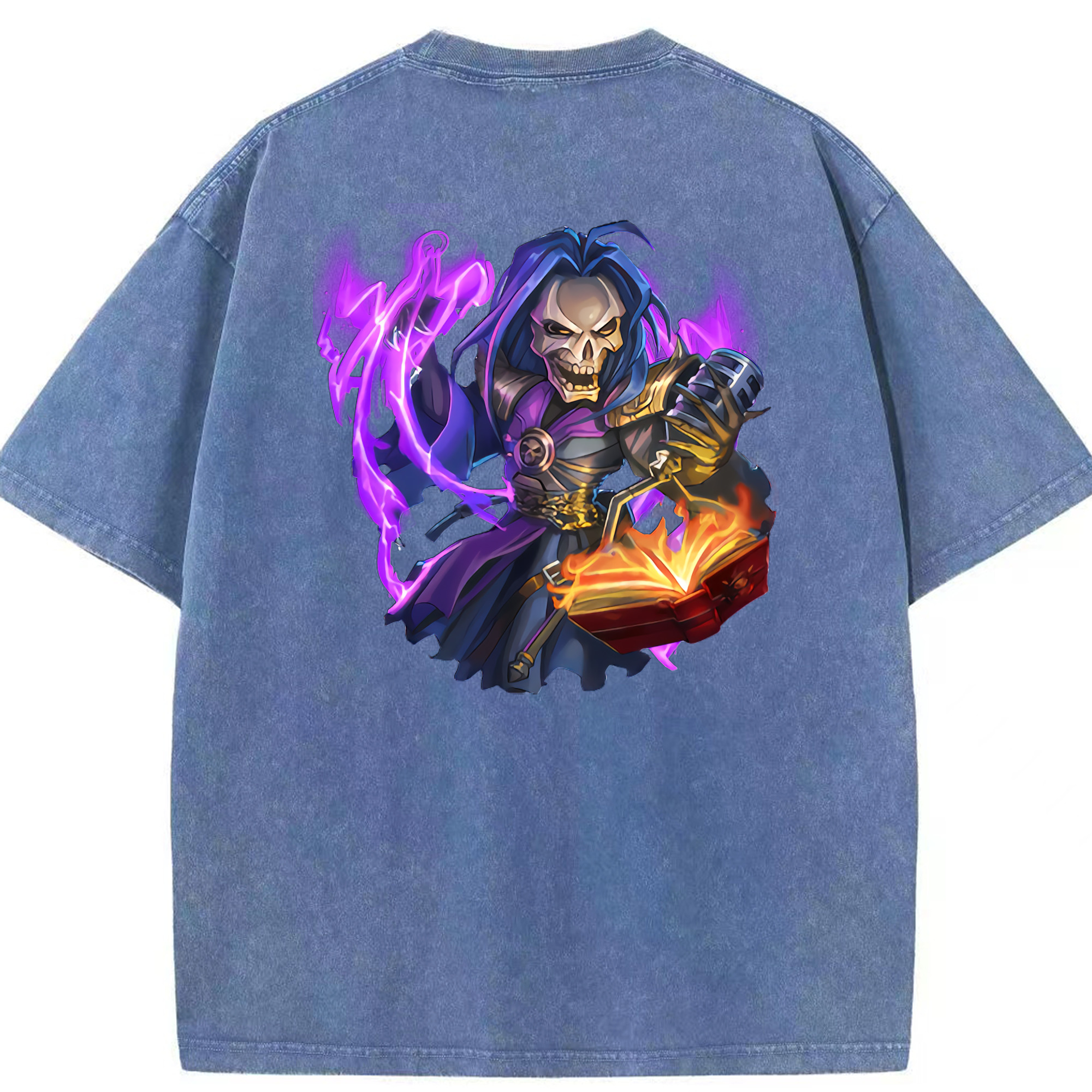 リーグ・オブ・レジェンド League of Legends LOL 綿100% ヴィンテージ風 半袖Tシャツ（背面プリント）
