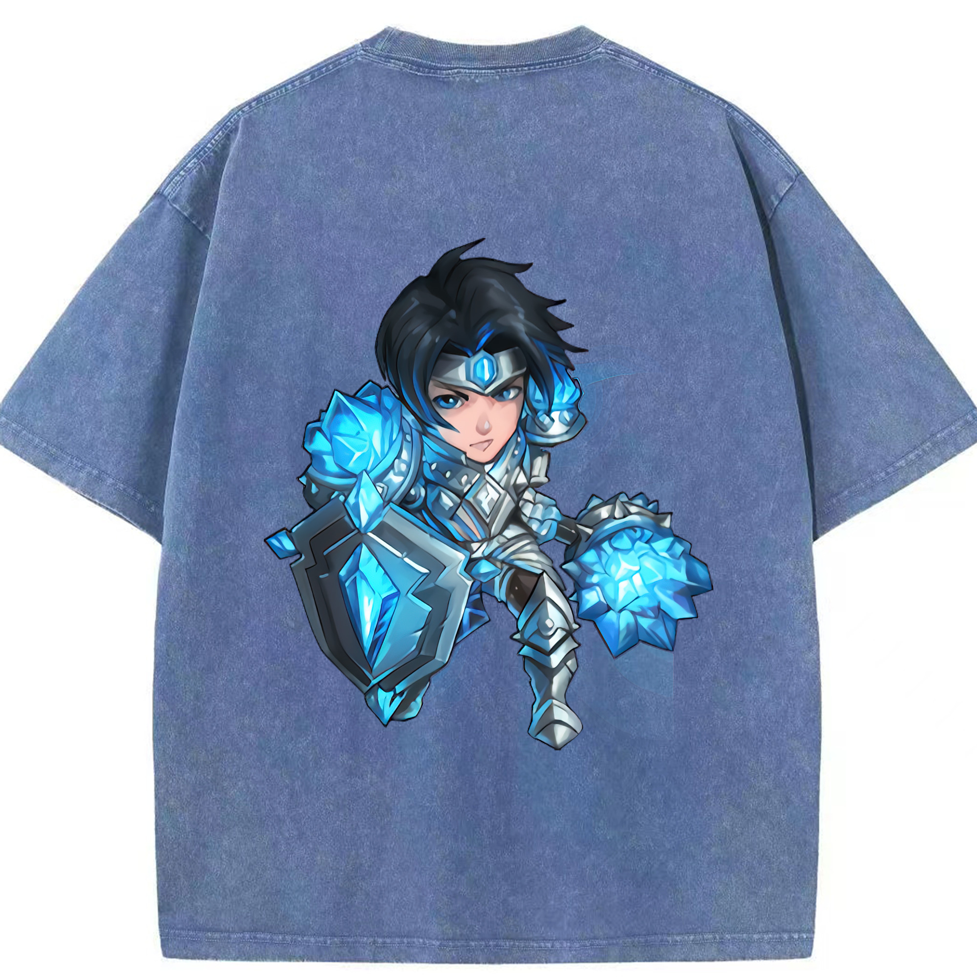 リーグ・オブ・レジェンド League of Legends LOL 綿100% ヴィンテージ風 半袖Tシャツ（背面プリント）