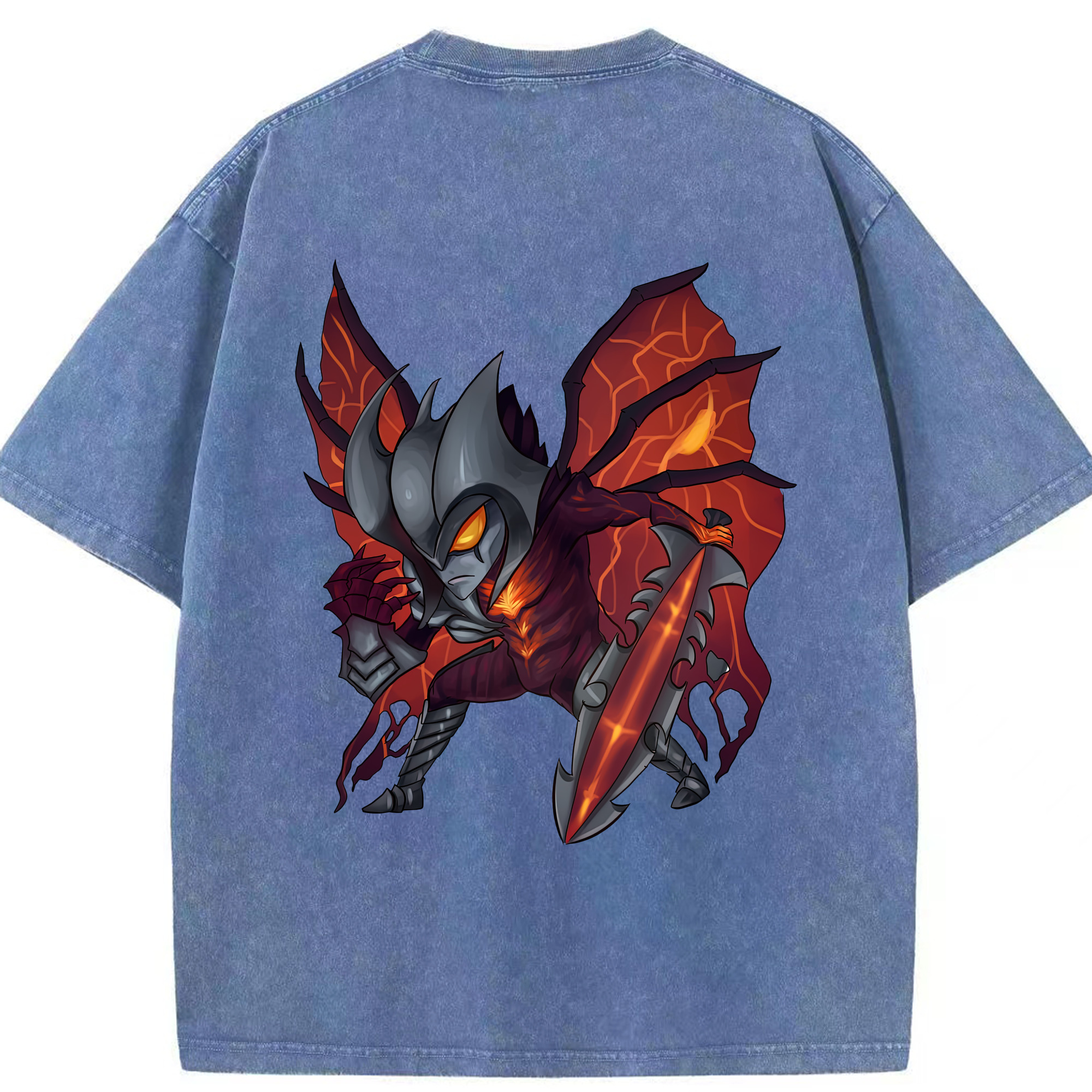 リーグ・オブ・レジェンド League of Legends LOL 綿100% ヴィンテージ風 半袖Tシャツ（背面プリント）