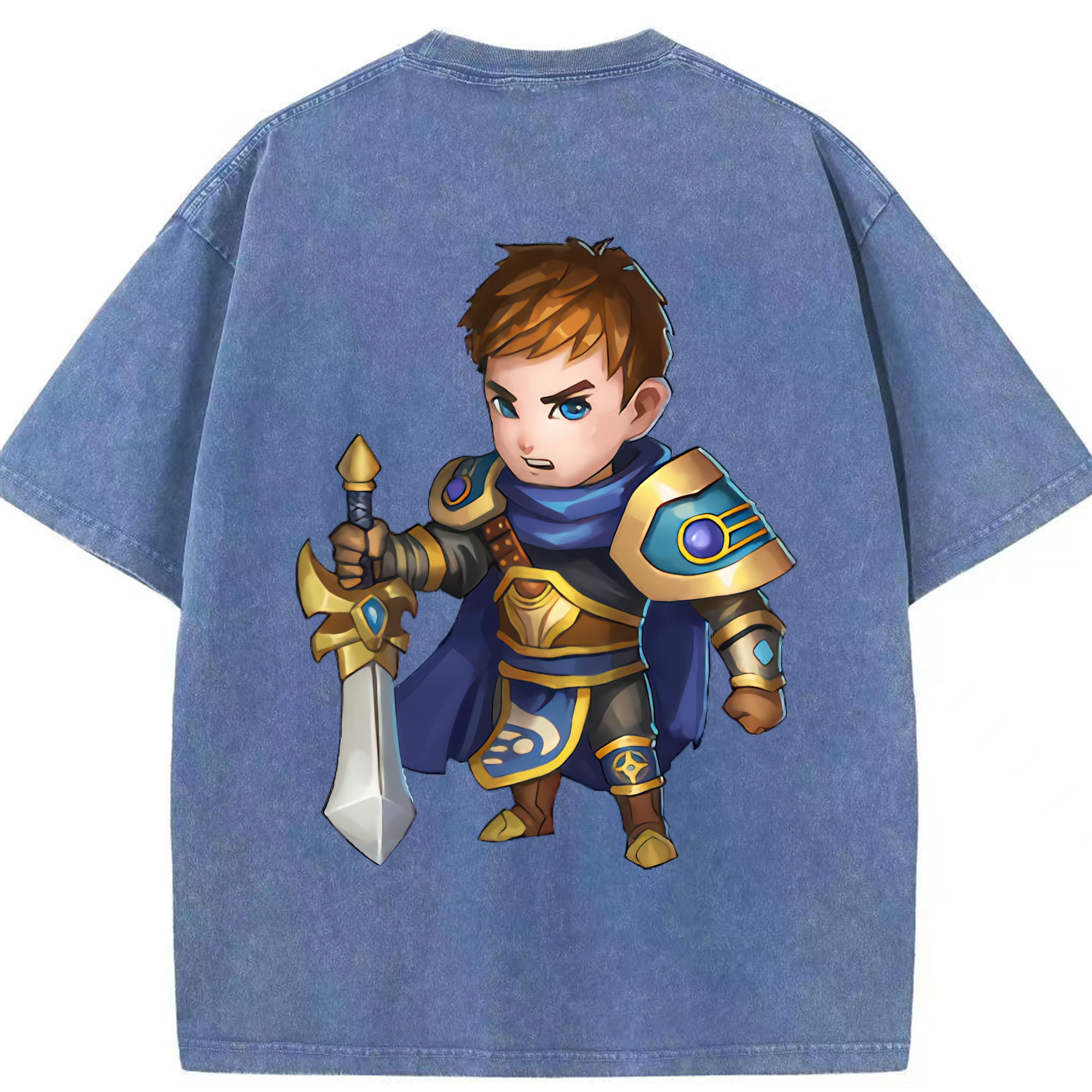 リーグ・オブ・レジェンド League of Legends LOL 綿100% ヴィンテージ風 半袖Tシャツ（背面プリント）