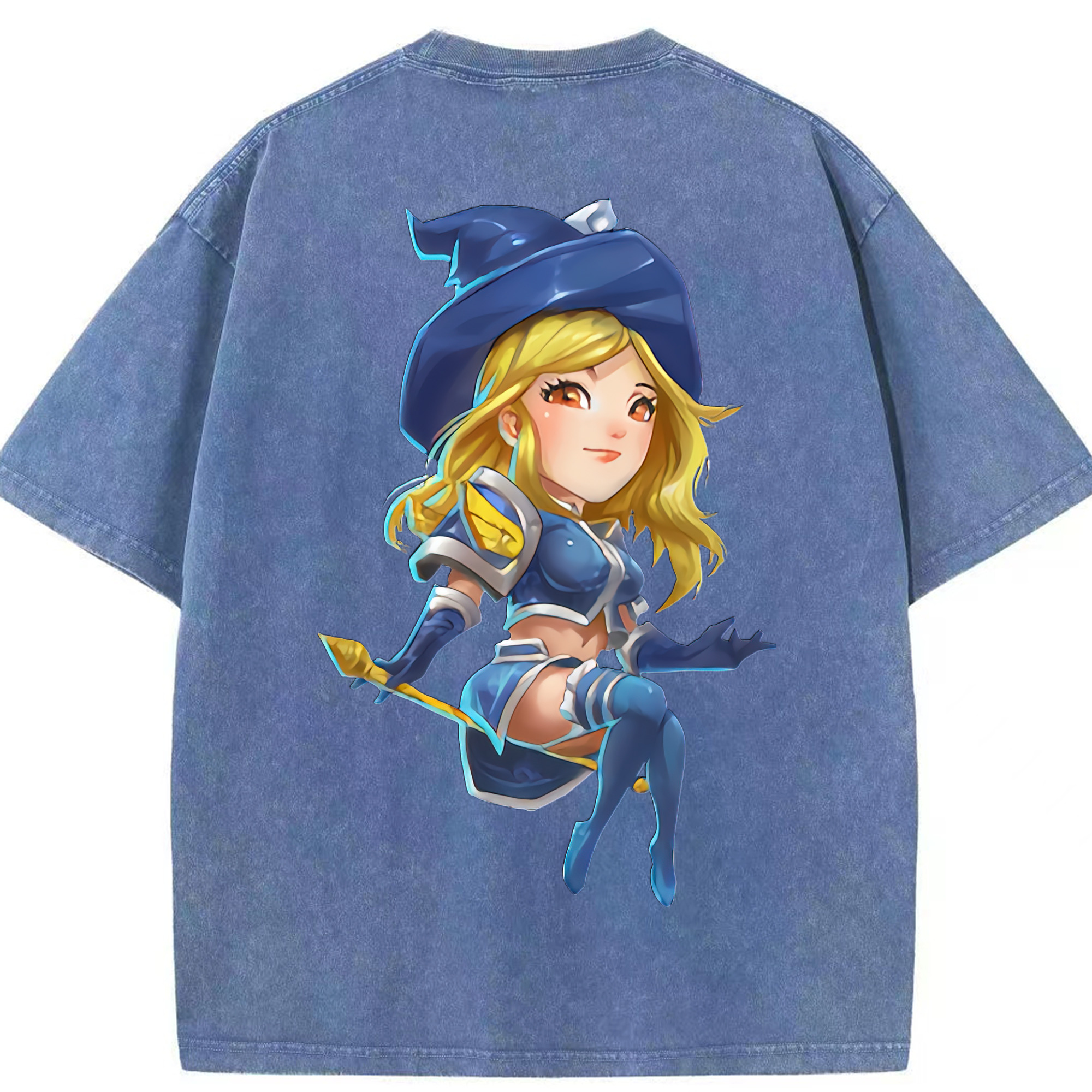 リーグ・オブ・レジェンド League of Legends LOL 綿100% ヴィンテージ風 半袖Tシャツ（背面プリント）