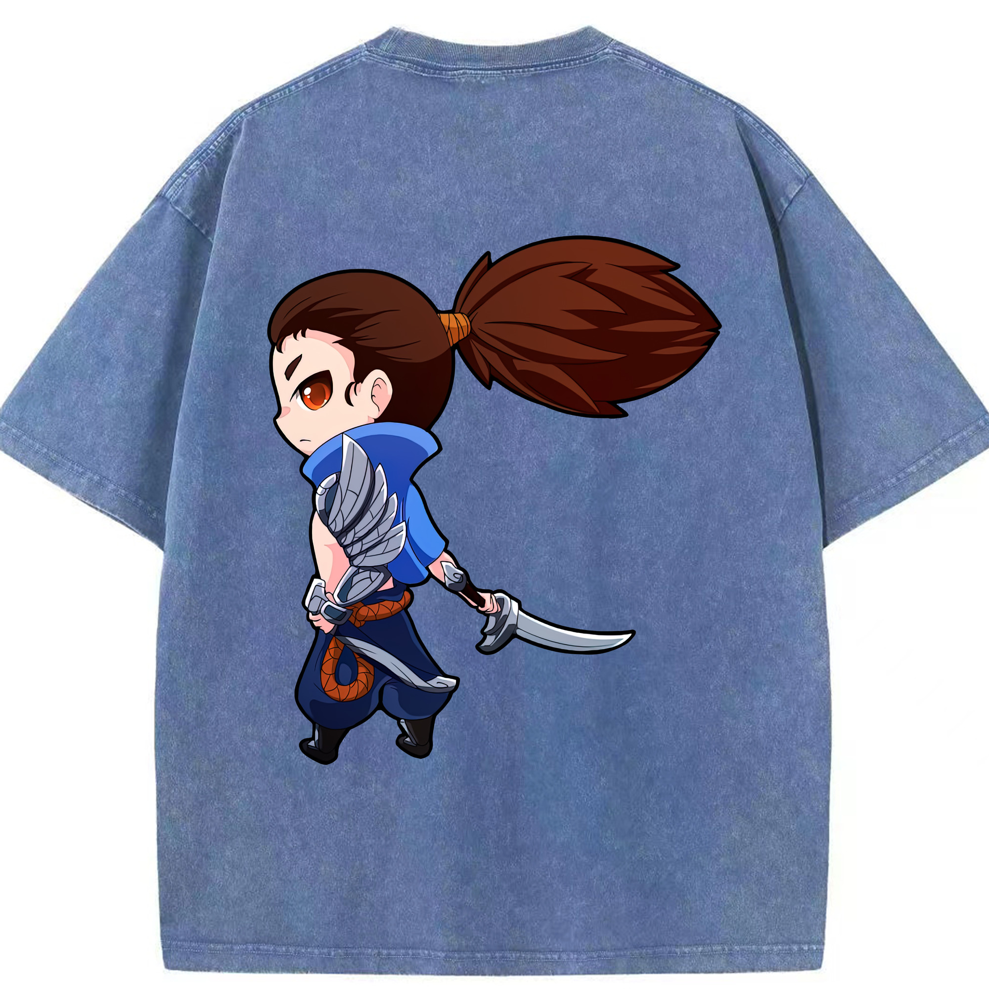 リーグ・オブ・レジェンド League of Legends LOL 綿100% ヴィンテージ風 半袖Tシャツ（背面プリント）