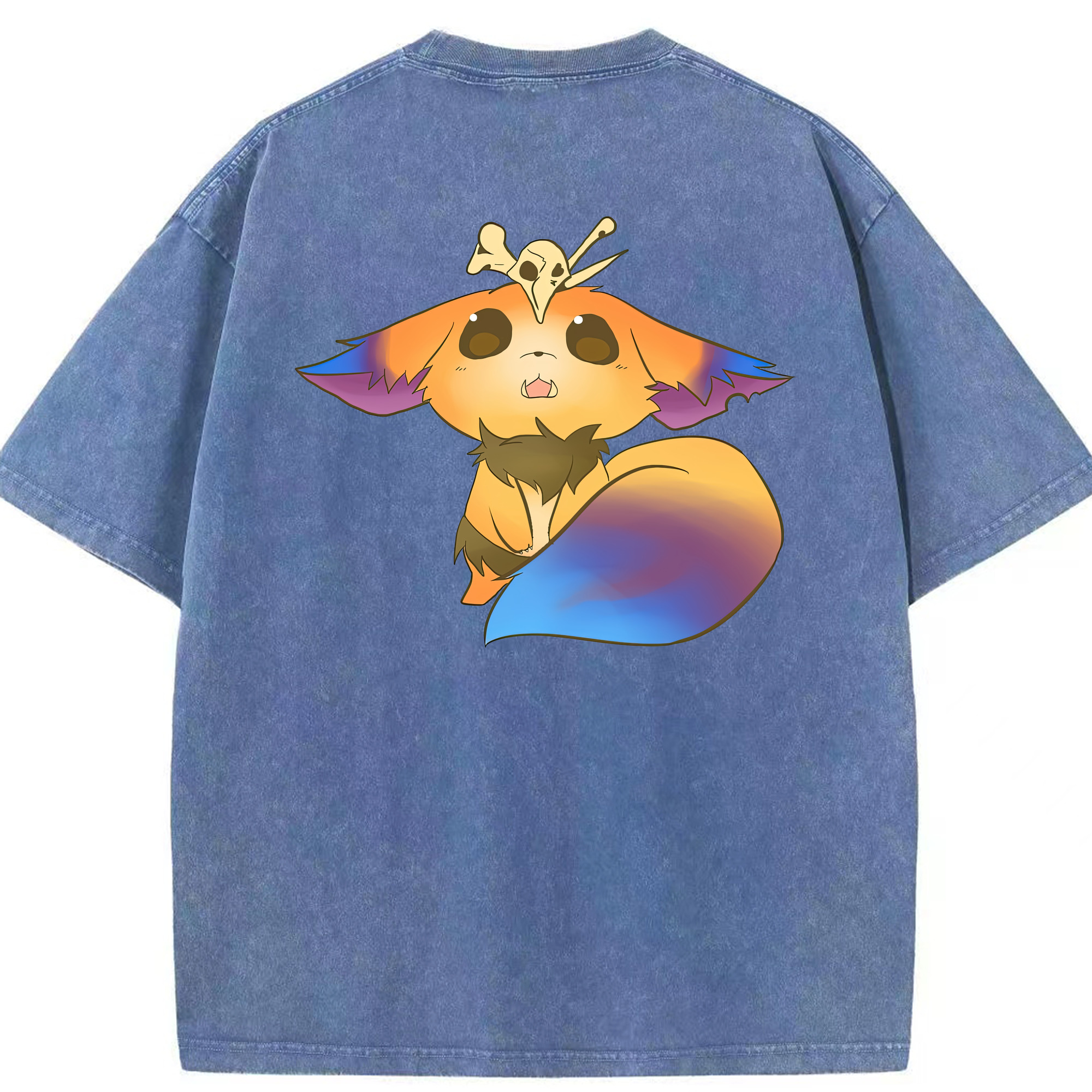 リーグ・オブ・レジェンド League of Legends LOL 綿100% ヴィンテージ風 半袖Tシャツ（背面プリント）