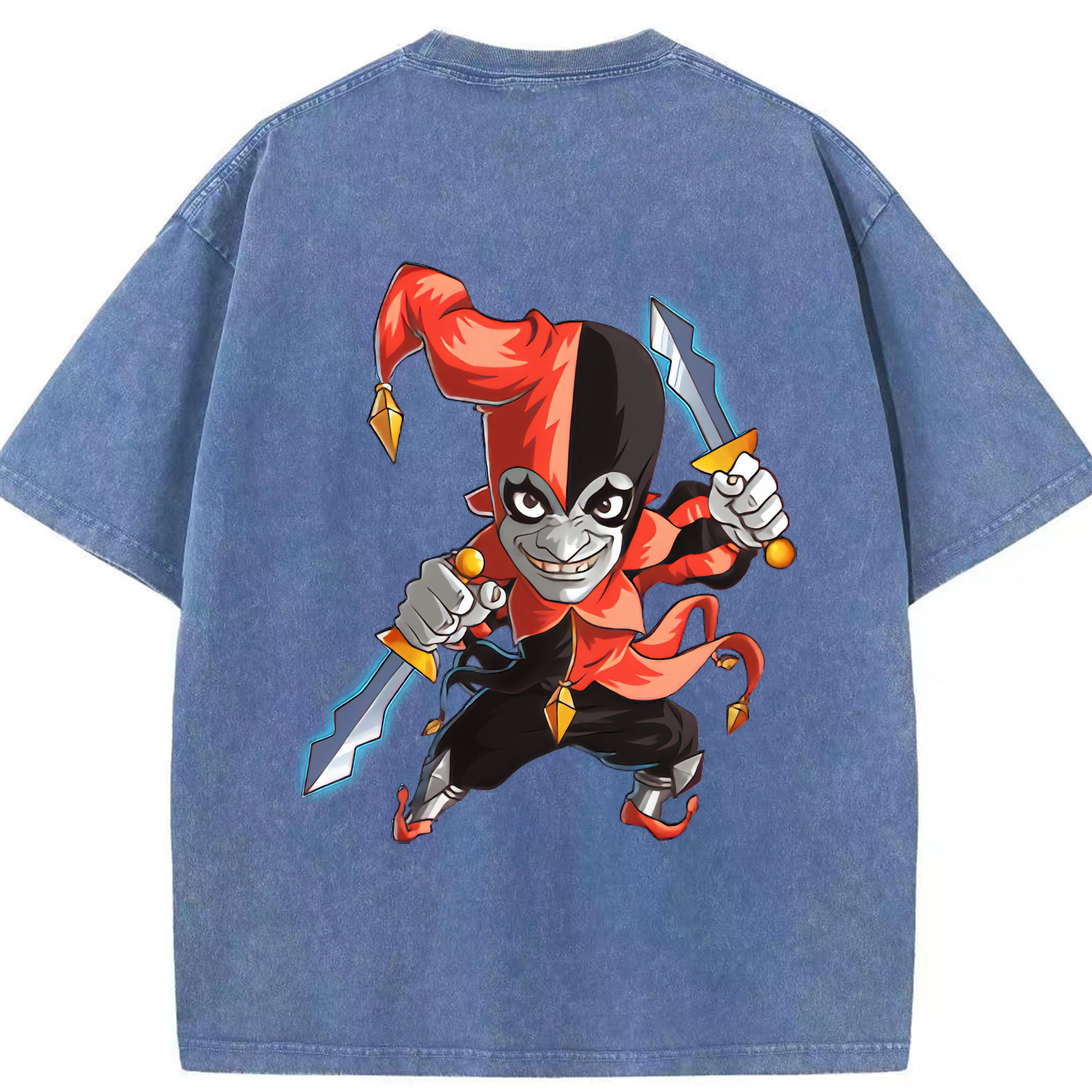 リーグ・オブ・レジェンド League of Legends LOL 綿100% ヴィンテージ風 半袖Tシャツ（背面プリント）