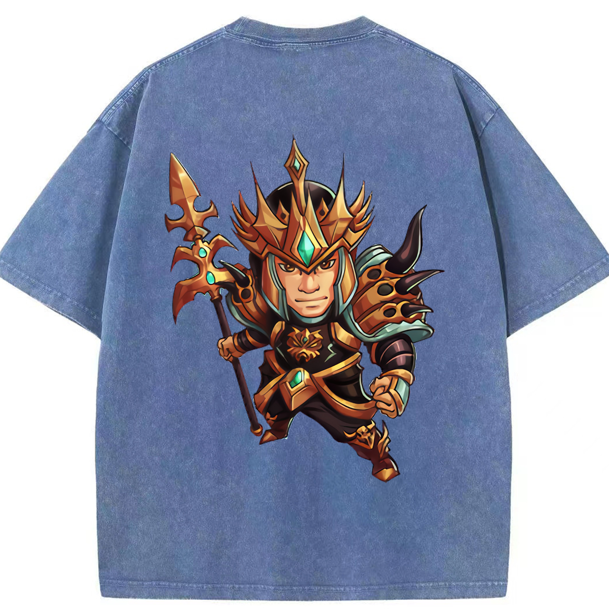 リーグ・オブ・レジェンド League of Legends LOL 綿100% ヴィンテージ風 半袖Tシャツ（背面プリント）