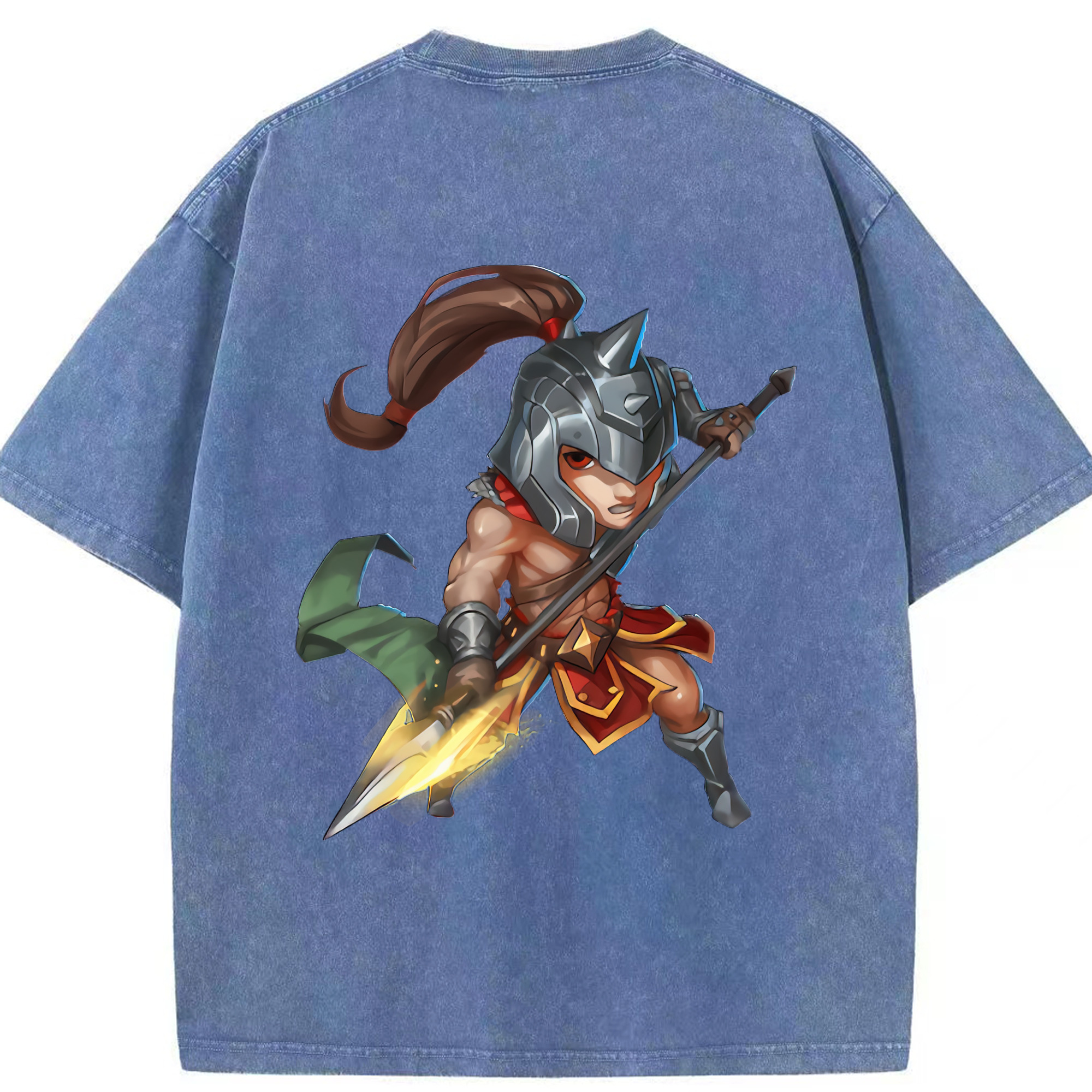 リーグ・オブ・レジェンド League of Legends LOL 綿100% ヴィンテージ風 半袖Tシャツ（背面プリント）