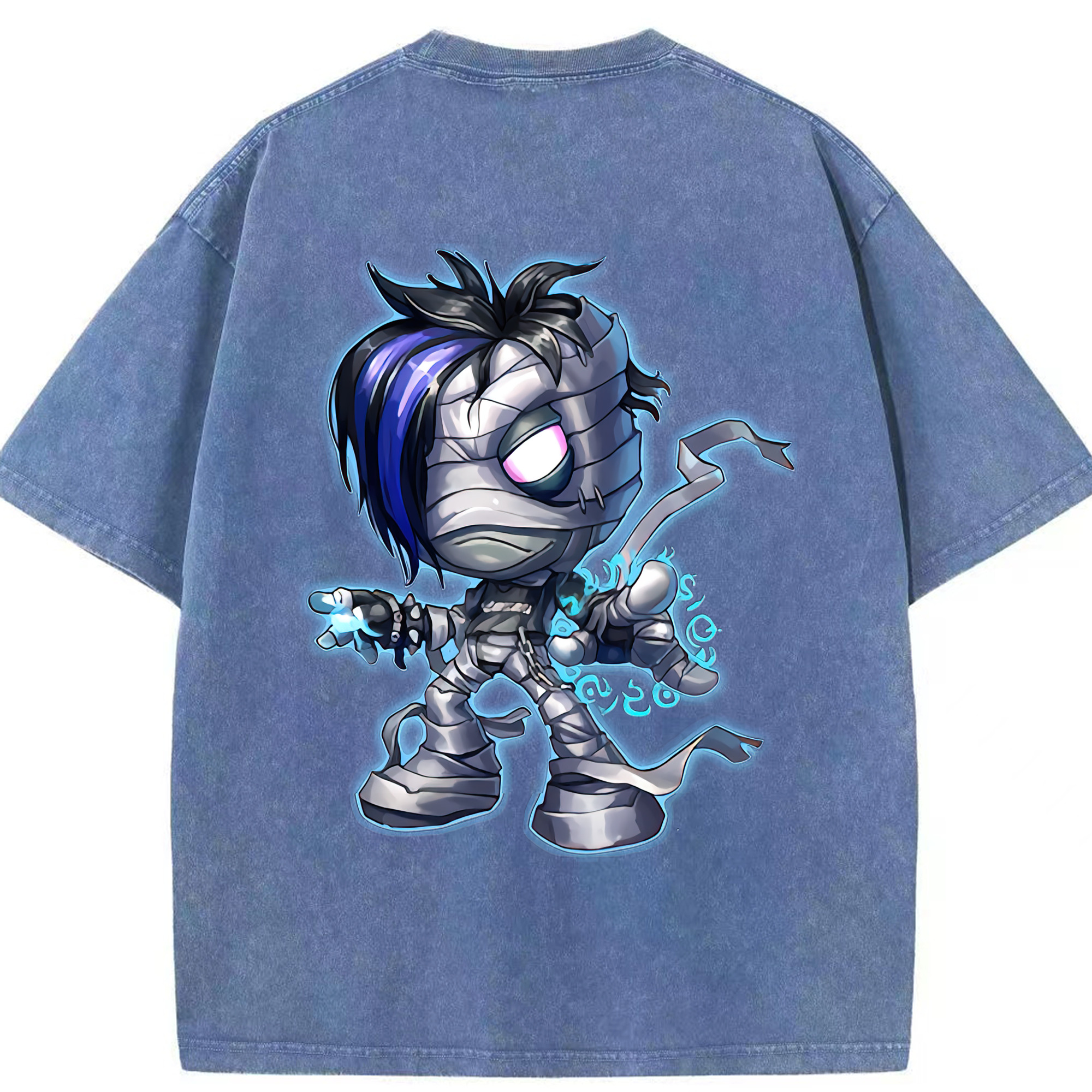 リーグ・オブ・レジェンド League of Legends LOL 綿100% ヴィンテージ風 半袖Tシャツ（背面プリント）