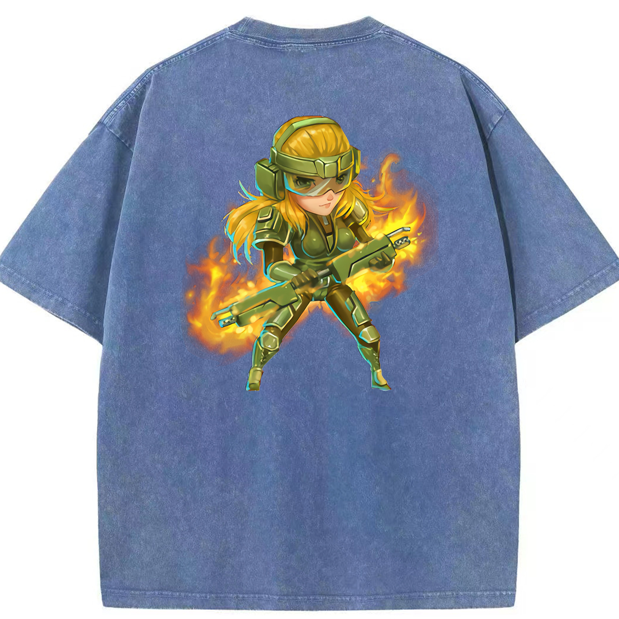 リーグ・オブ・レジェンド League of Legends LOL 綿100% ヴィンテージ風 半袖Tシャツ（背面プリント）
