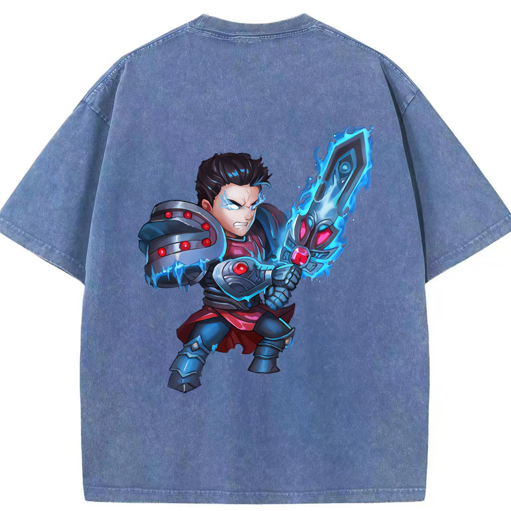 リーグ・オブ・レジェンド League of Legends LOL 綿100% ヴィンテージ風 半袖Tシャツ（背面プリント）