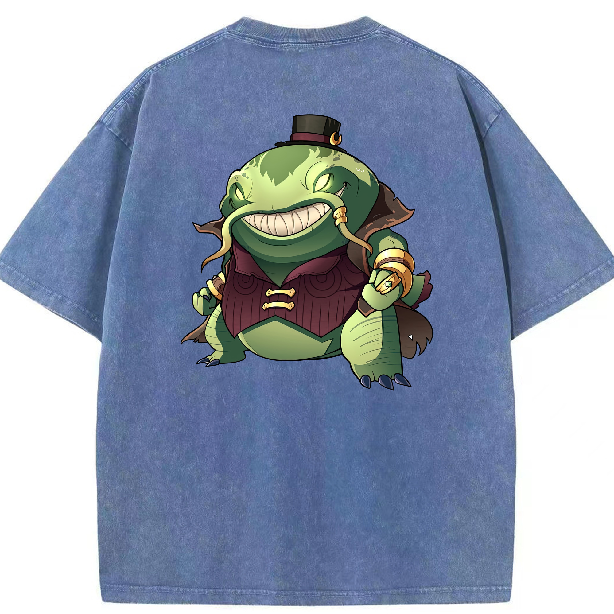 リーグ・オブ・レジェンド League of Legends LOL 綿100% ヴィンテージ風 半袖Tシャツ（背面プリント）