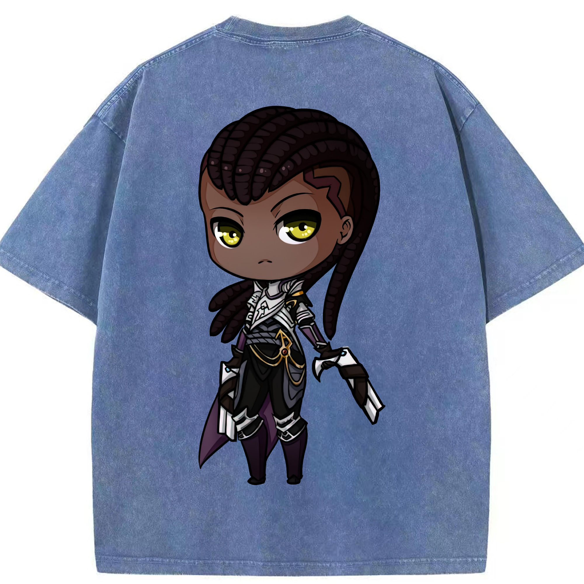 リーグ・オブ・レジェンド League of Legends LOL 綿100% ヴィンテージ風 半袖Tシャツ（背面プリント）