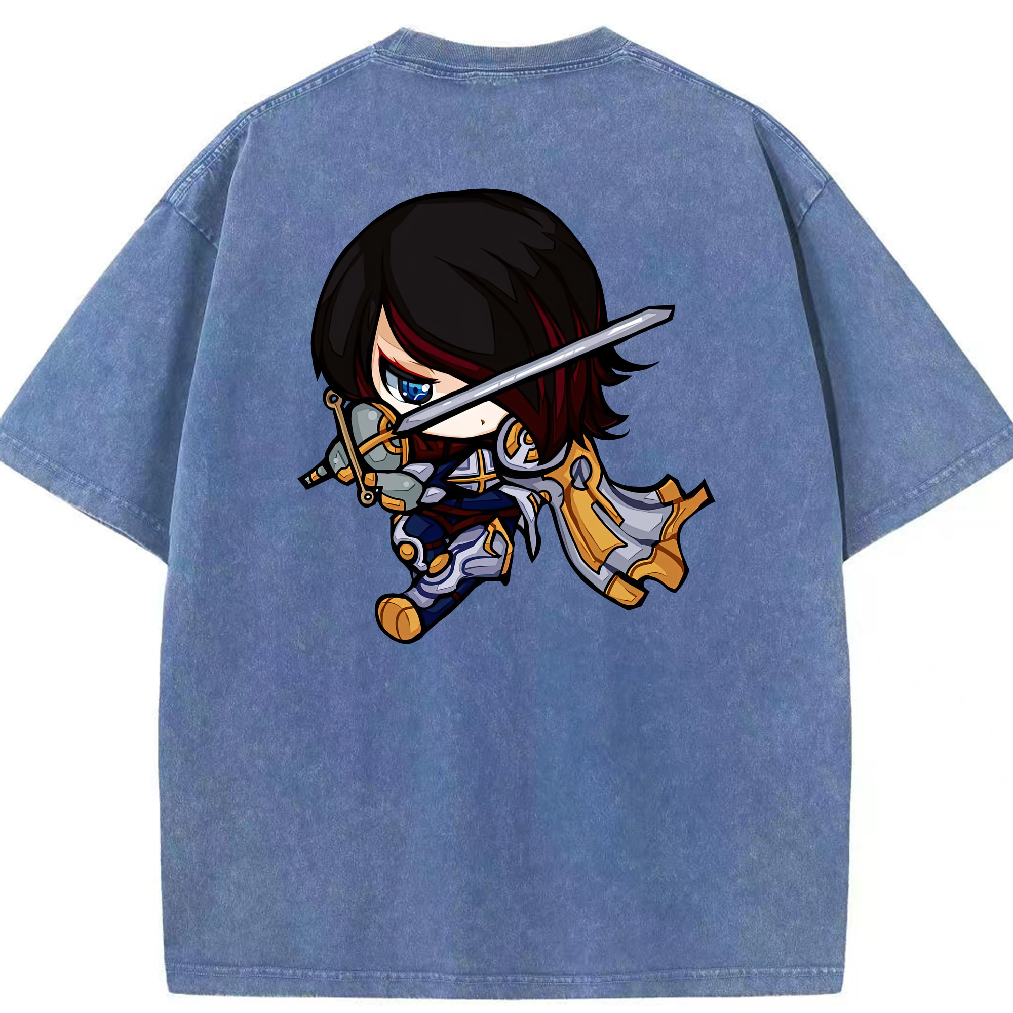 リーグ・オブ・レジェンド League of Legends LOL 綿100% ヴィンテージ風 半袖Tシャツ（背面プリント）