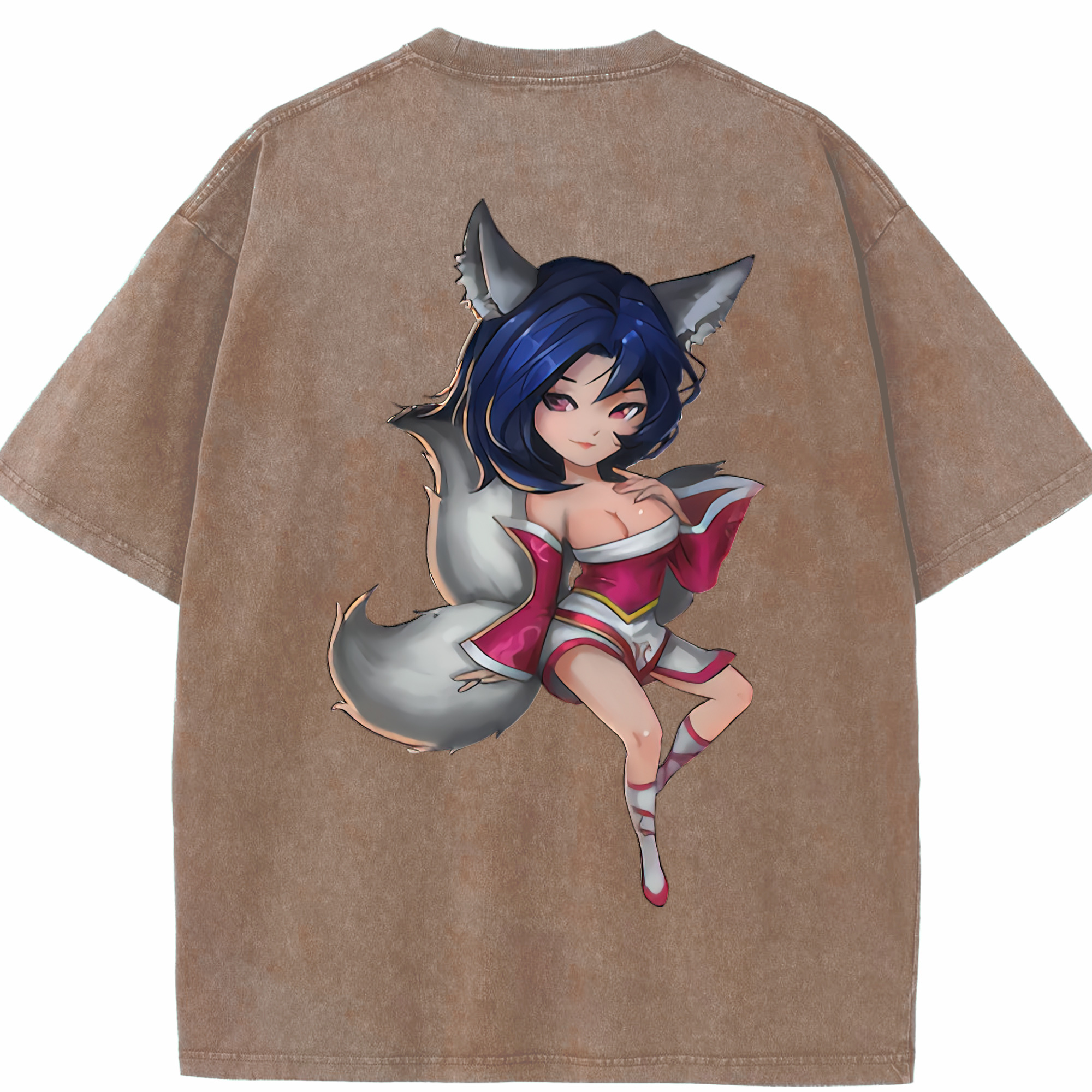 リーグ・オブ・レジェンド League of Legends LOL 綿100% ヴィンテージ風 半袖Tシャツ（背面プリント）