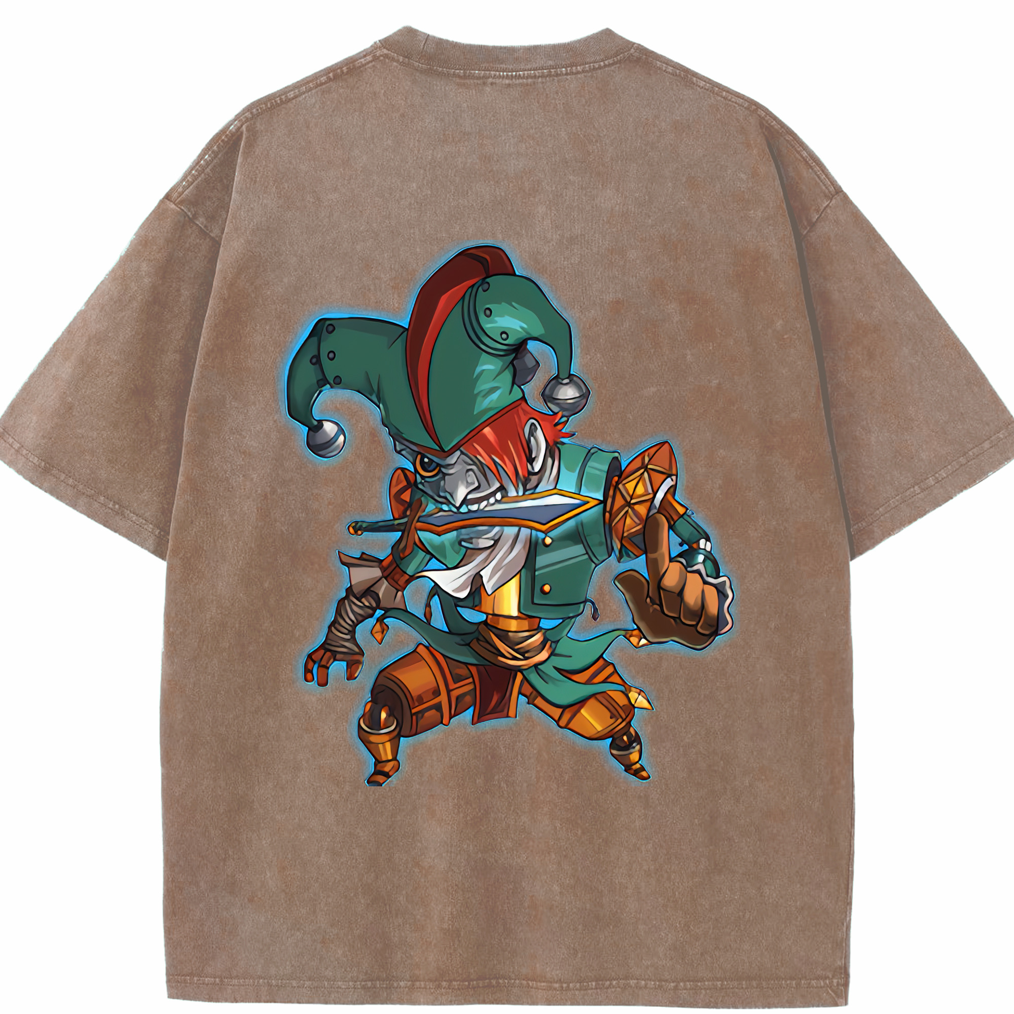 リーグ・オブ・レジェンド League of Legends LOL 綿100% ヴィンテージ風 半袖Tシャツ（背面プリント）