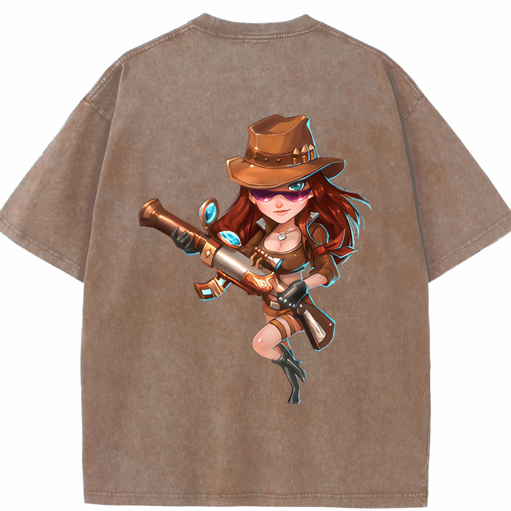 リーグ・オブ・レジェンド League of Legends LOL 綿100% ヴィンテージ風 半袖Tシャツ（背面プリント）