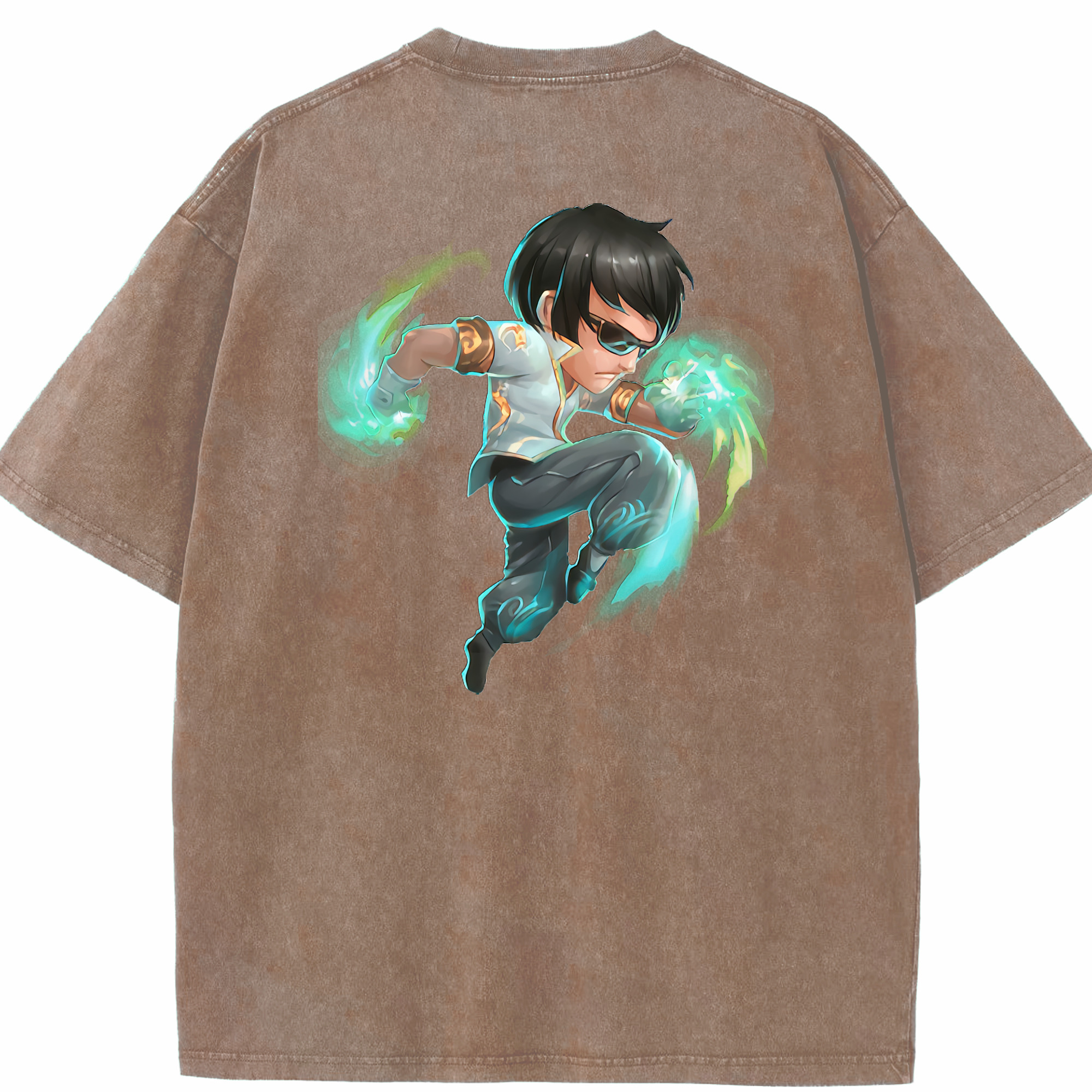 リーグ・オブ・レジェンド League of Legends LOL 綿100% ヴィンテージ風 半袖Tシャツ（背面プリント）