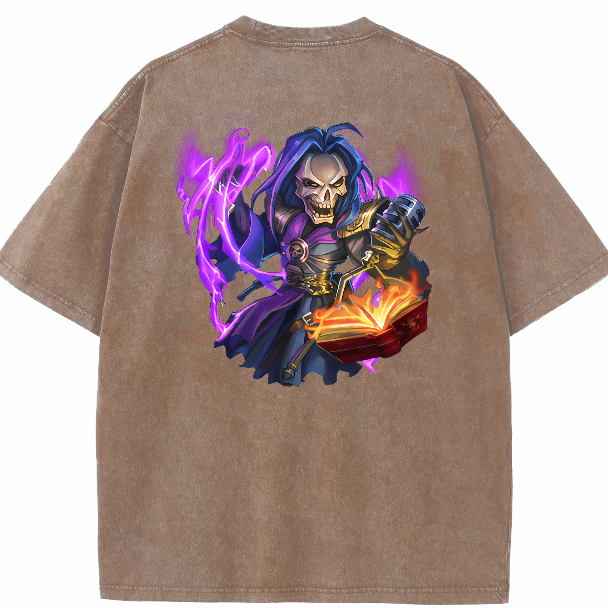 リーグ・オブ・レジェンド League of Legends LOL 綿100% ヴィンテージ風 半袖Tシャツ（背面プリント）