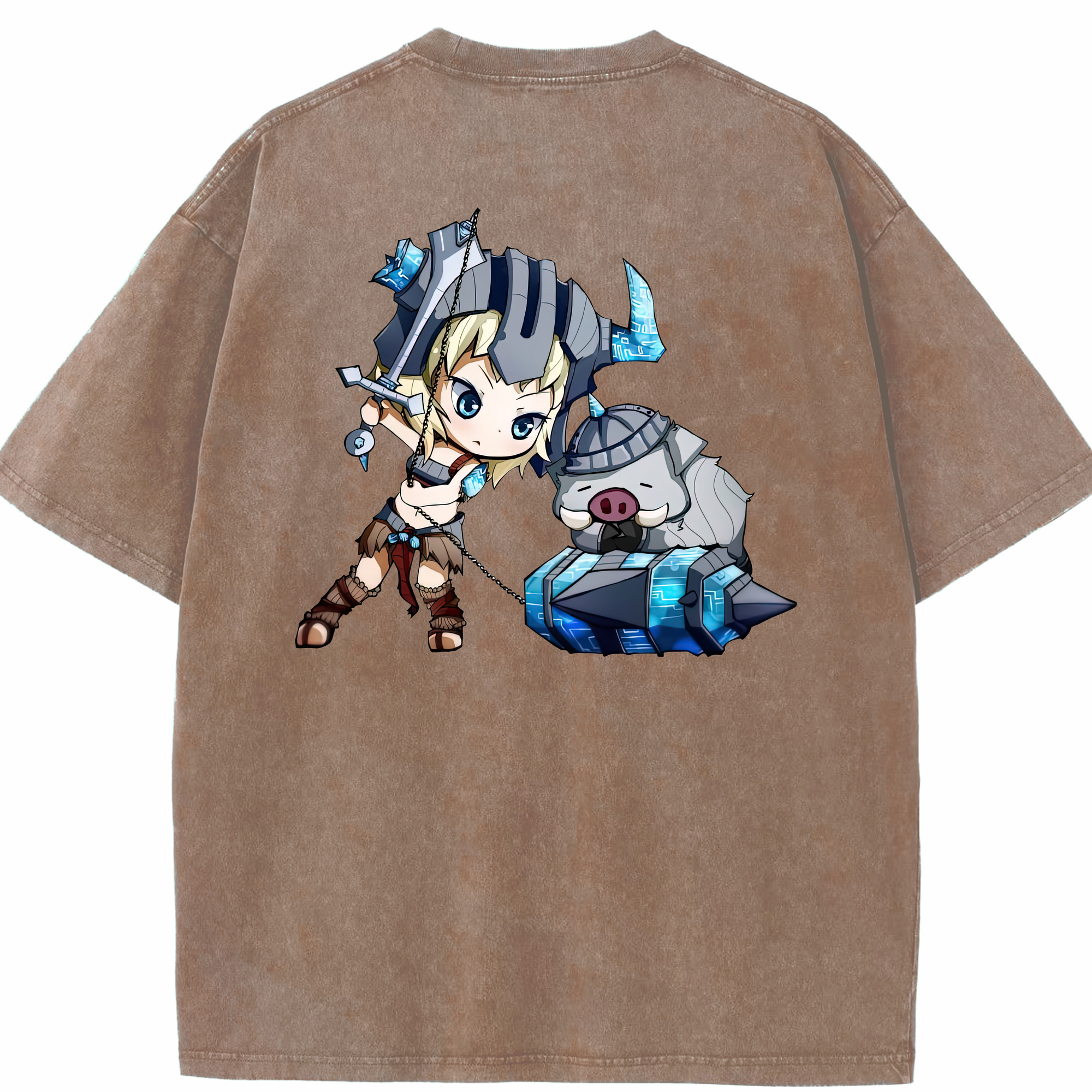 リーグ・オブ・レジェンド League of Legends LOL 綿100% ヴィンテージ風 半袖Tシャツ（背面プリント）