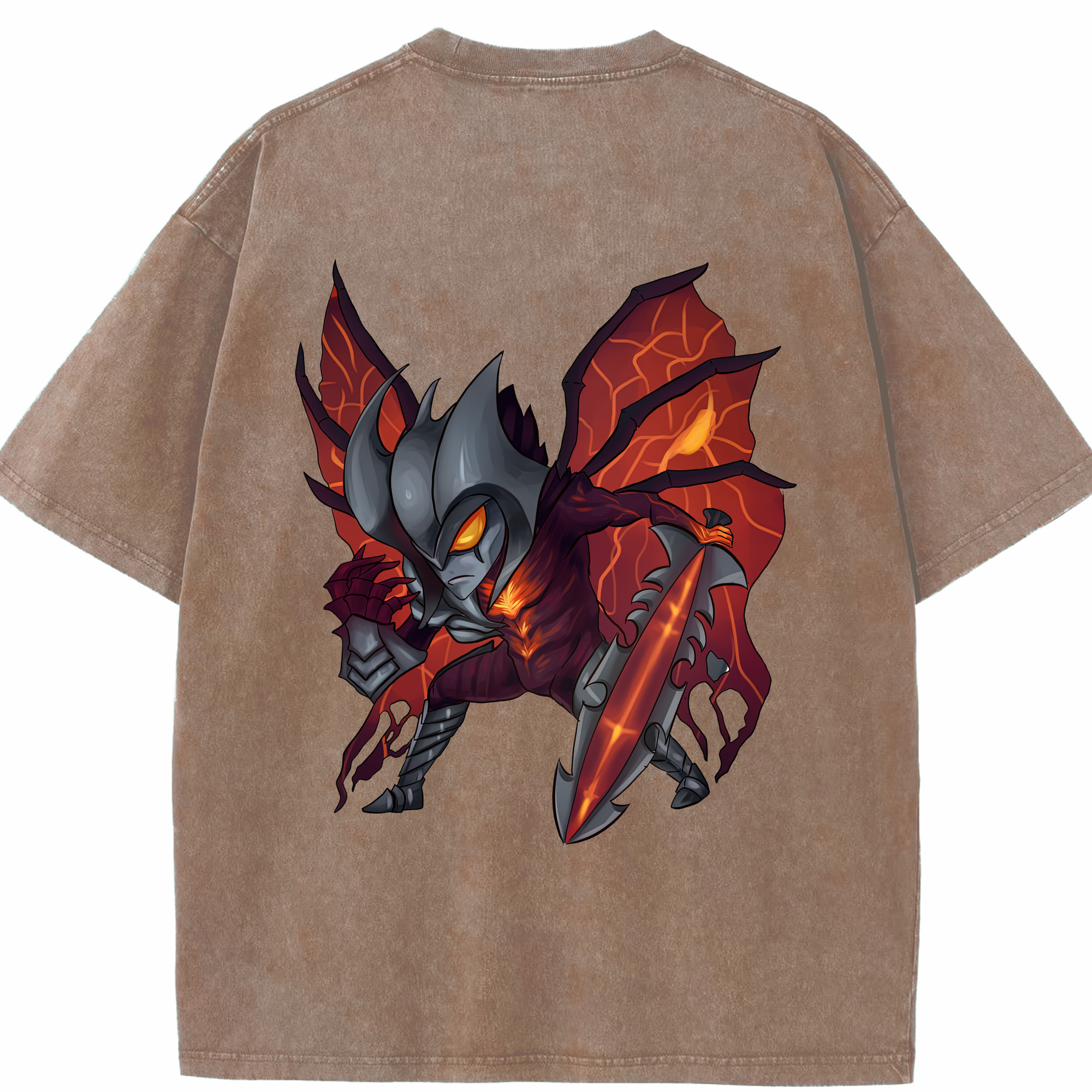 リーグ・オブ・レジェンド League of Legends LOL 綿100% ヴィンテージ風 半袖Tシャツ（背面プリント）