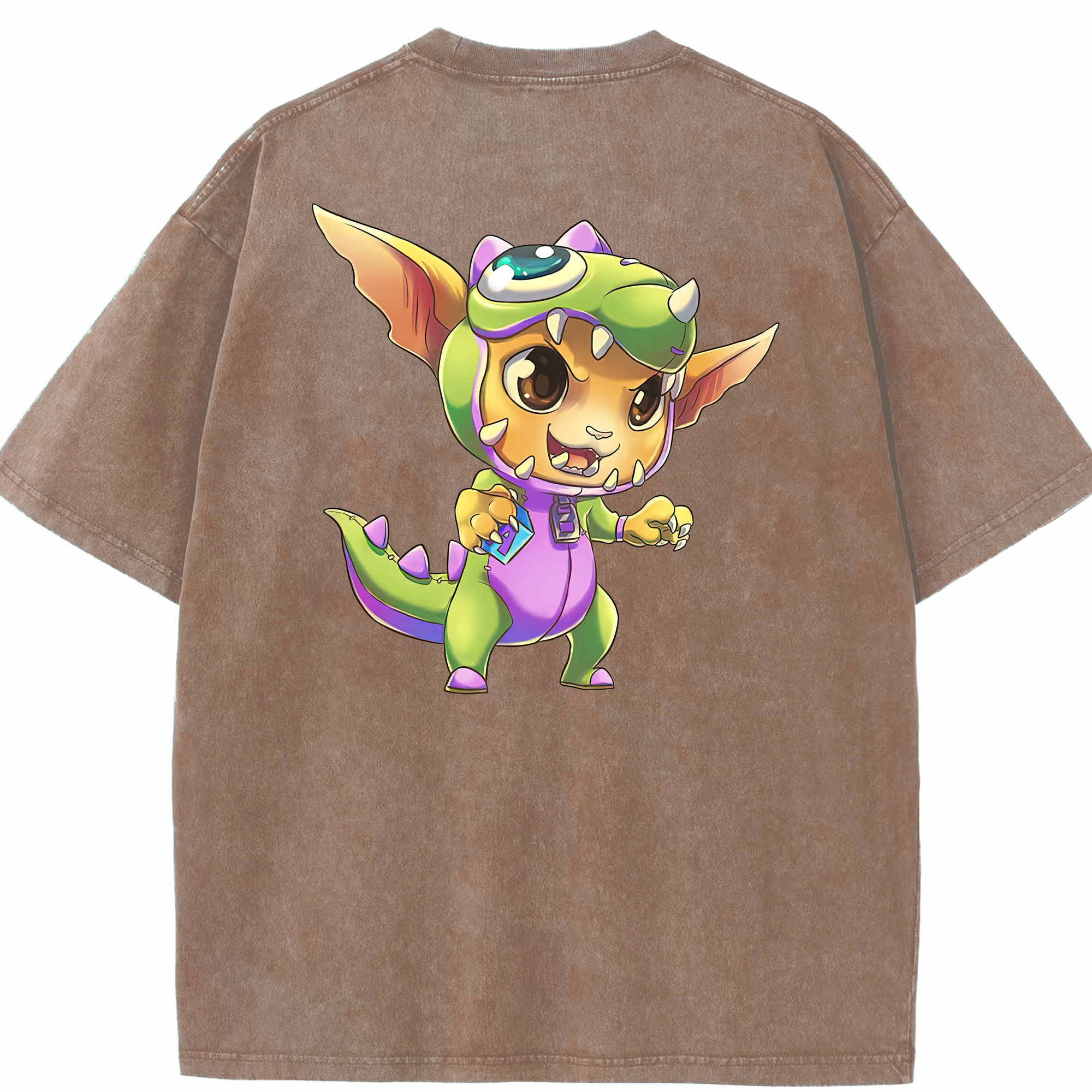 リーグ・オブ・レジェンド League of Legends LOL 綿100% ヴィンテージ風 半袖Tシャツ（背面プリント）