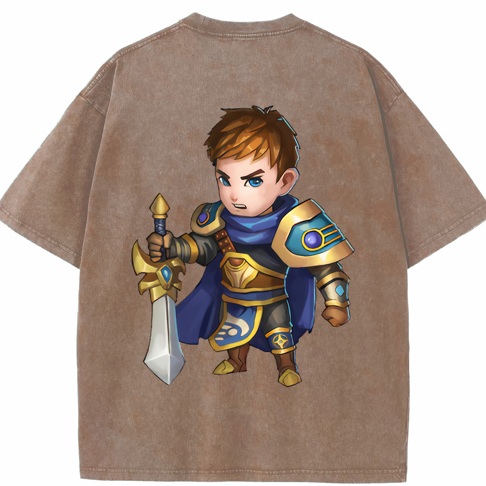 リーグ・オブ・レジェンド League of Legends LOL 綿100% ヴィンテージ風 半袖Tシャツ（背面プリント）