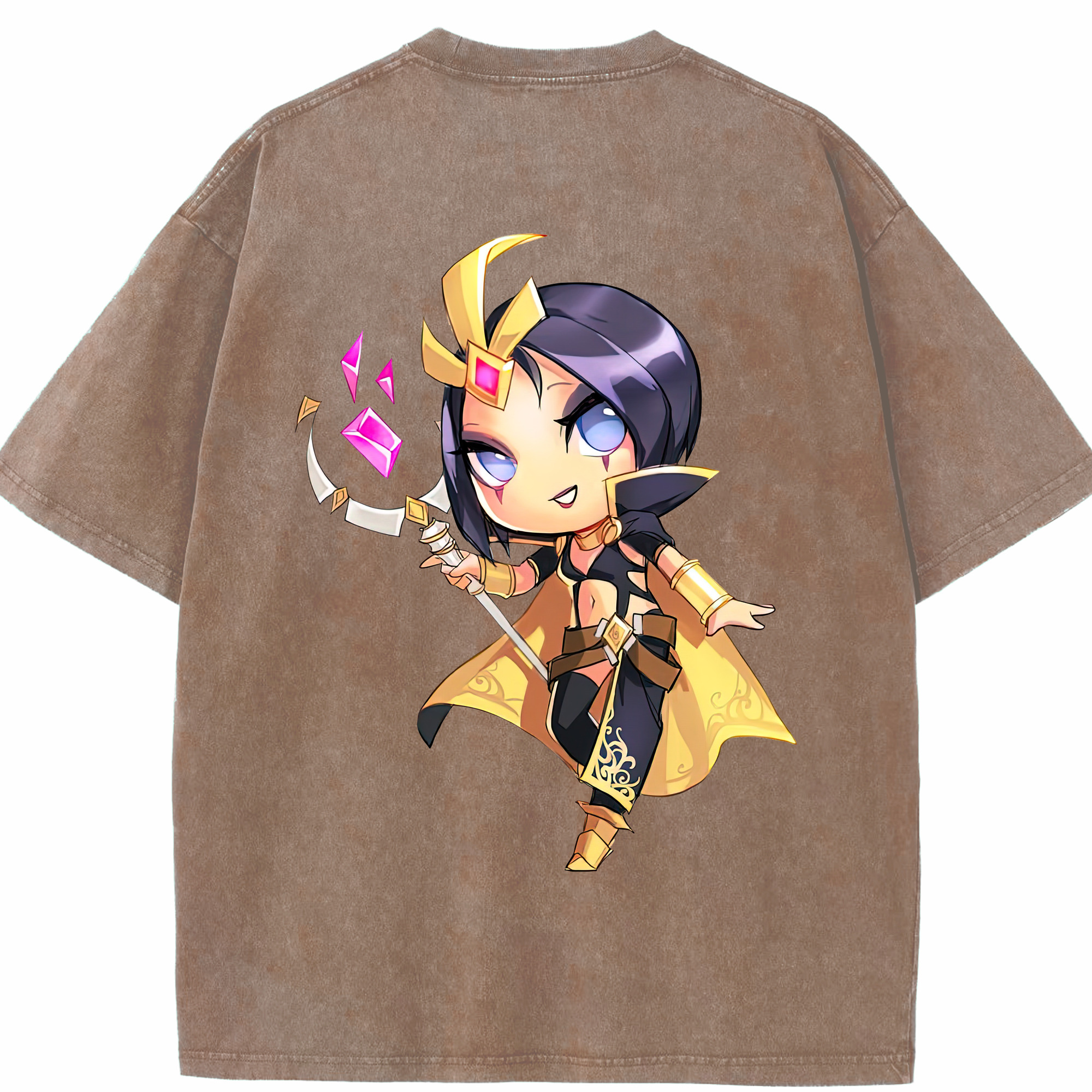 リーグ・オブ・レジェンド League of Legends LOL 綿100% ヴィンテージ風 半袖Tシャツ（背面プリント）