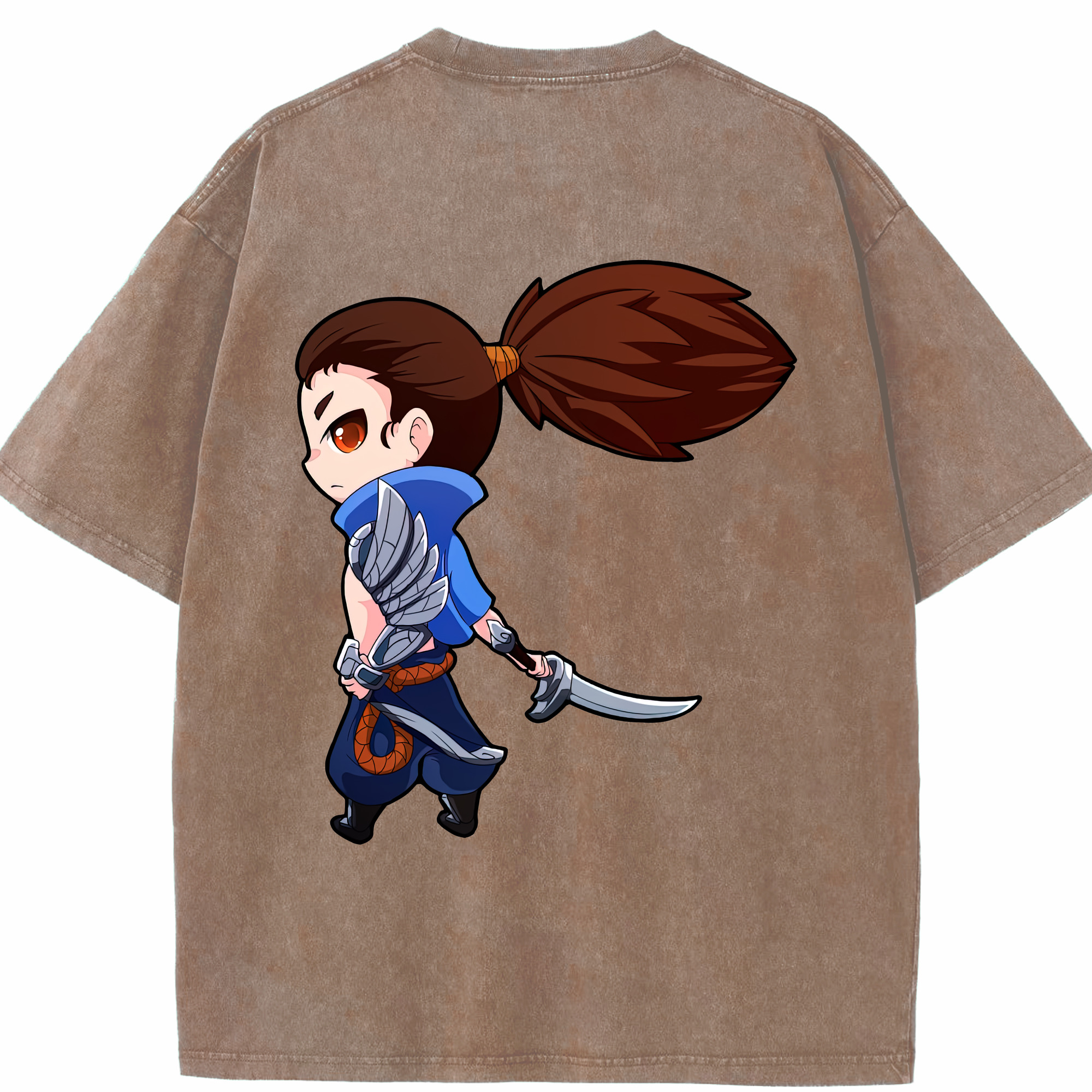 リーグ・オブ・レジェンド League of Legends LOL 綿100% ヴィンテージ風 半袖Tシャツ（背面プリント）