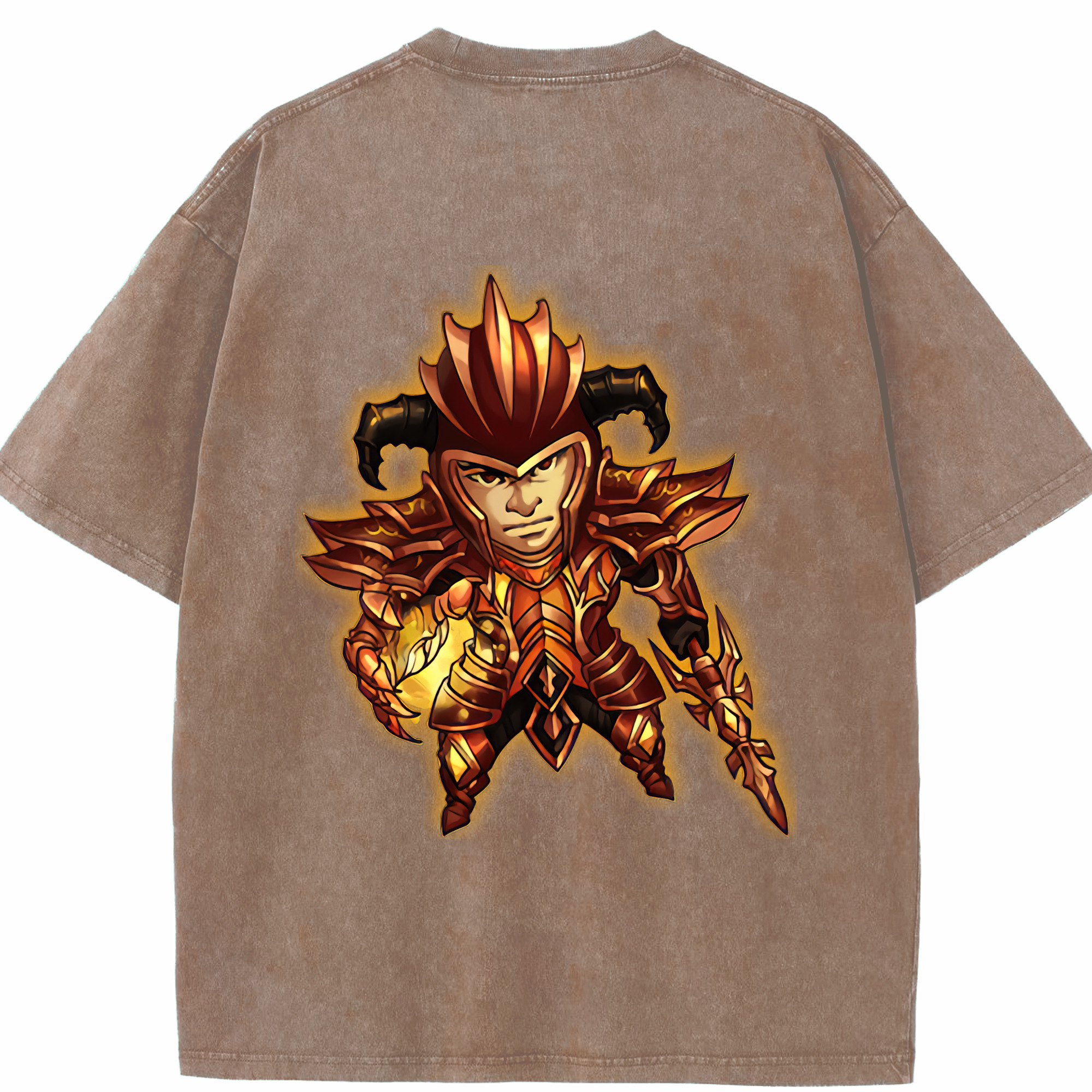 リーグ・オブ・レジェンド League of Legends LOL 綿100% ヴィンテージ風 半袖Tシャツ（背面プリント）