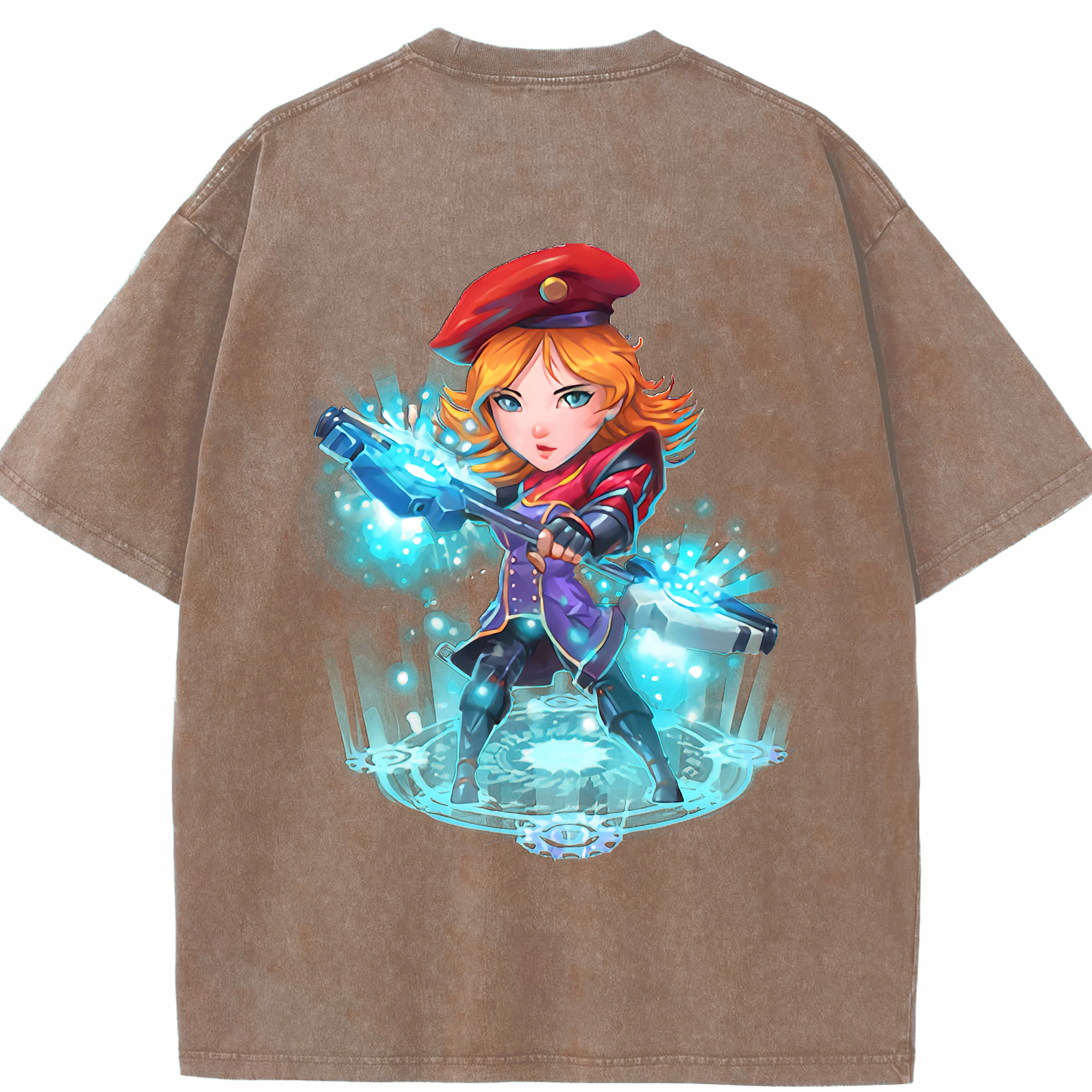 リーグ・オブ・レジェンド League of Legends LOL 綿100% ヴィンテージ風 半袖Tシャツ（背面プリント）
