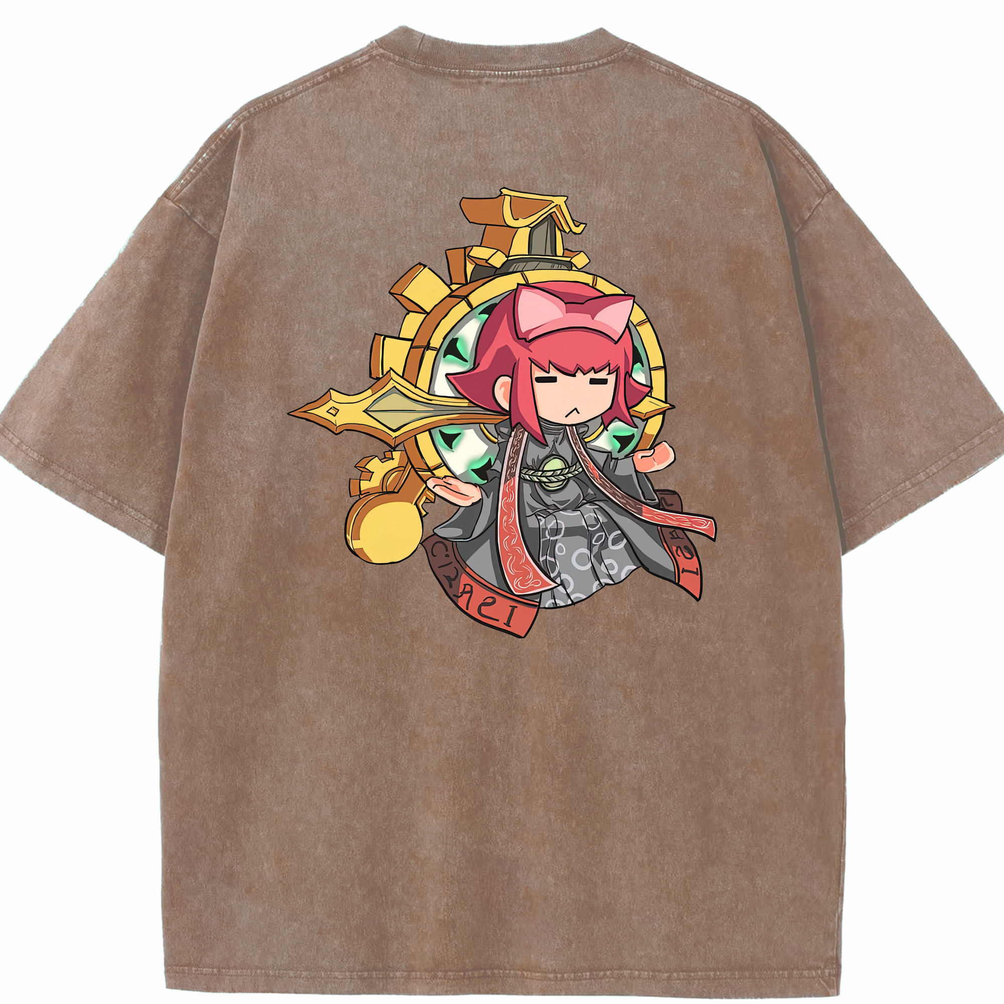 リーグ・オブ・レジェンド League of Legends LOL 綿100% ヴィンテージ風 半袖Tシャツ（背面プリント）