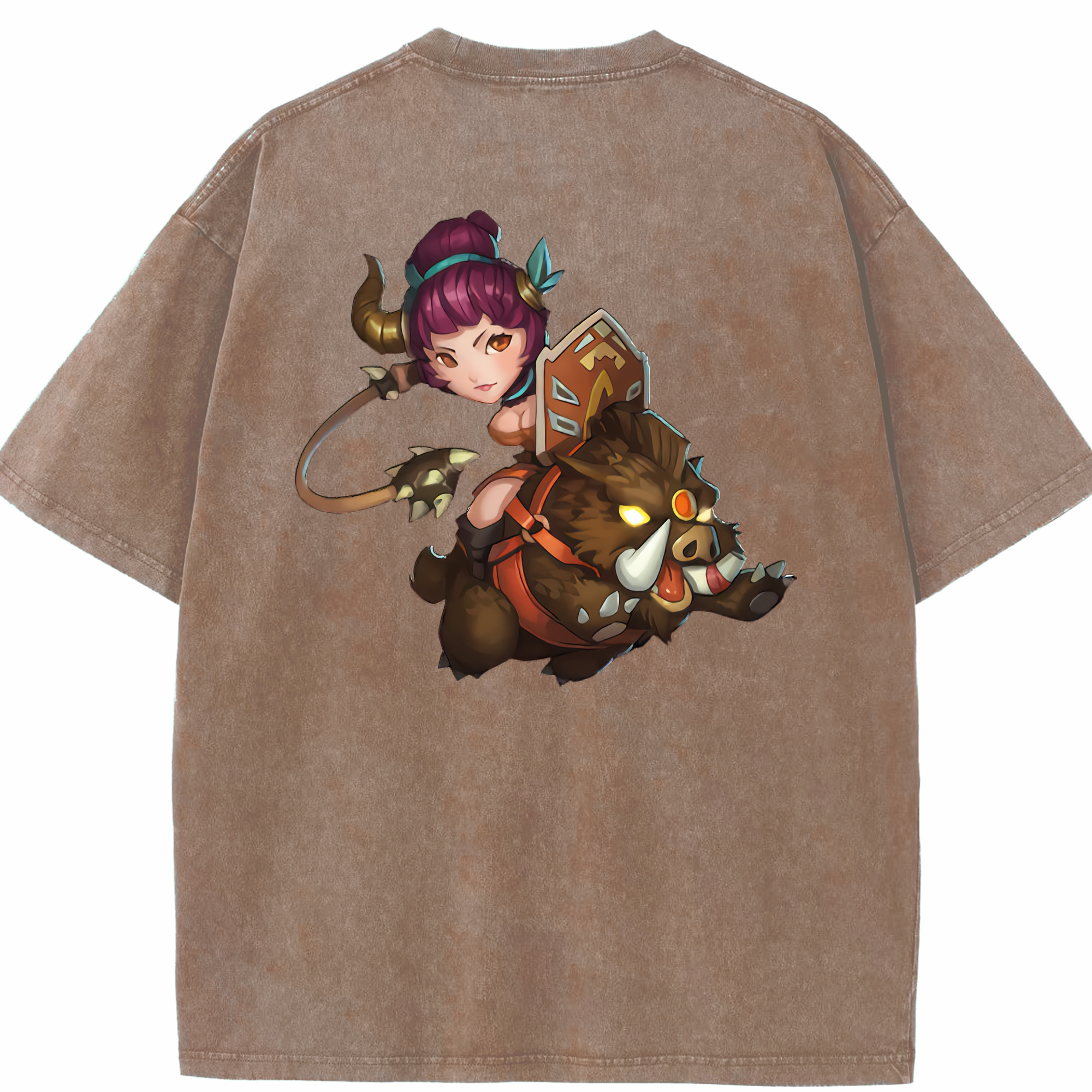 リーグ・オブ・レジェンド League of Legends LOL 綿100% ヴィンテージ風 半袖Tシャツ（背面プリント）