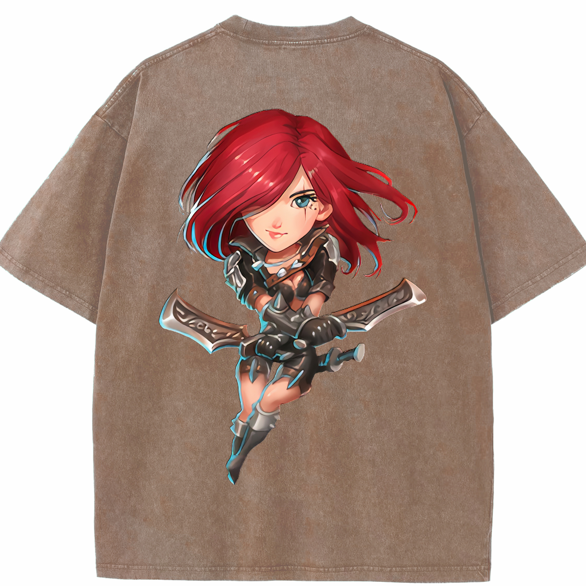 リーグ・オブ・レジェンド League of Legends LOL 綿100% ヴィンテージ風 半袖Tシャツ（背面プリント）