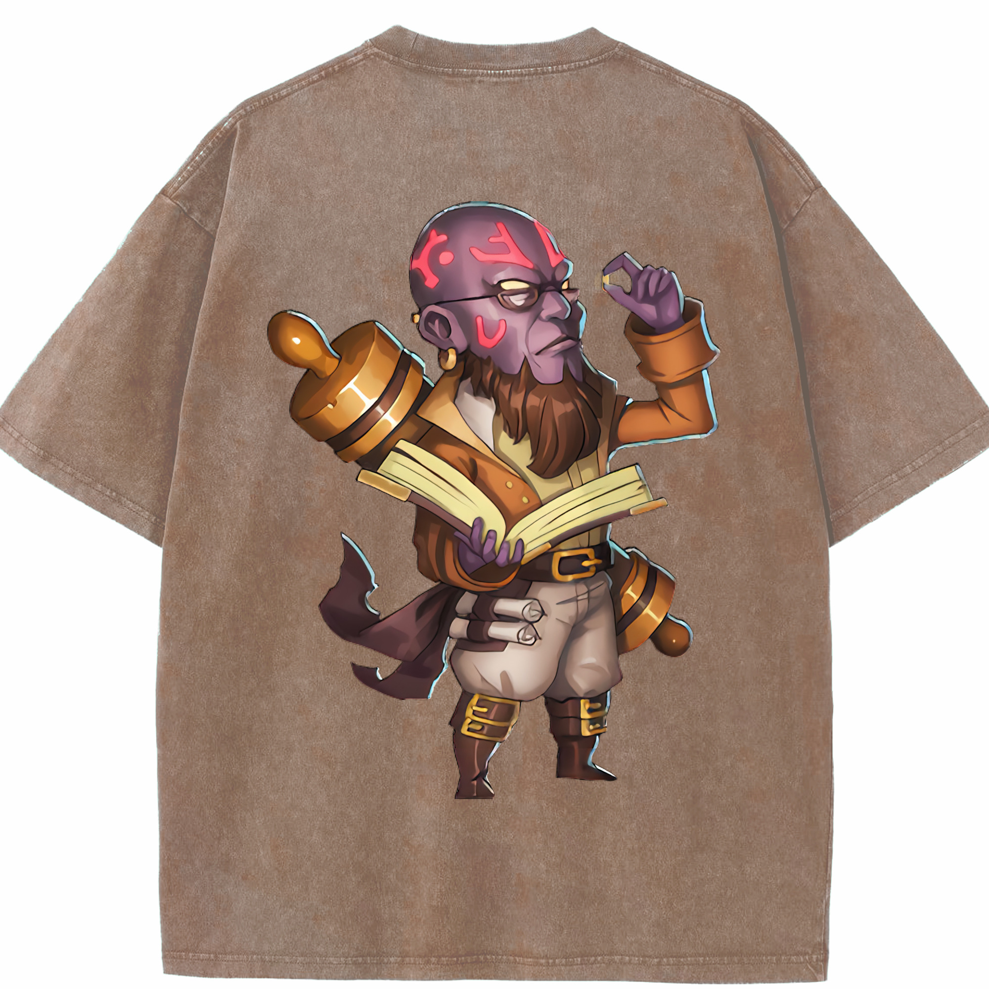 リーグ・オブ・レジェンド League of Legends LOL 綿100% ヴィンテージ風 半袖Tシャツ（背面プリント）