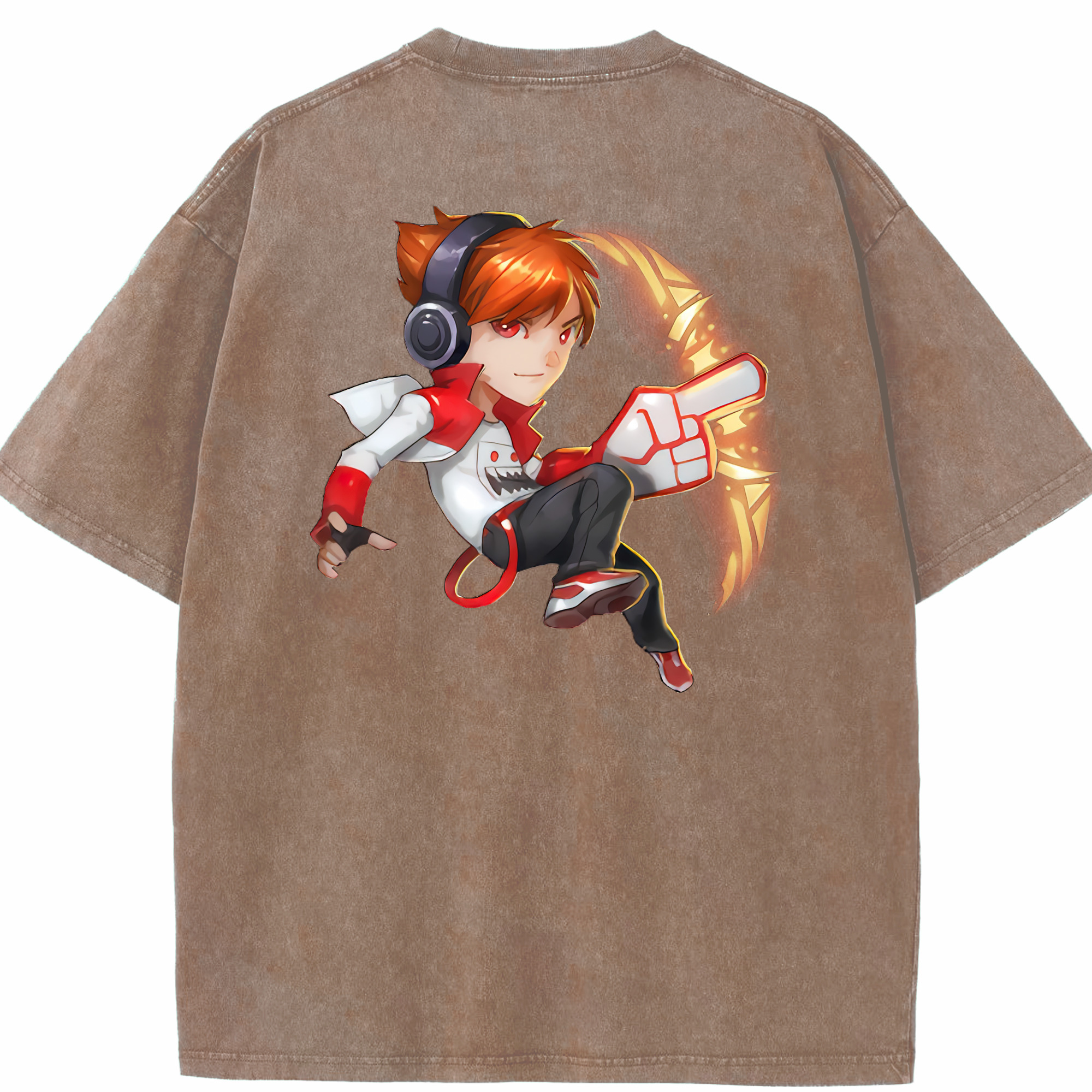 リーグ・オブ・レジェンド League of Legends LOL 綿100% ヴィンテージ風 半袖Tシャツ（背面プリント）