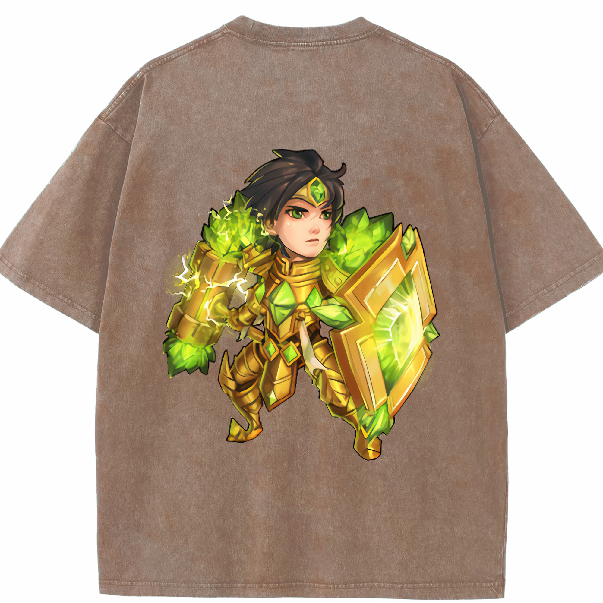 リーグ・オブ・レジェンド League of Legends LOL 綿100% ヴィンテージ風 半袖Tシャツ（背面プリント）