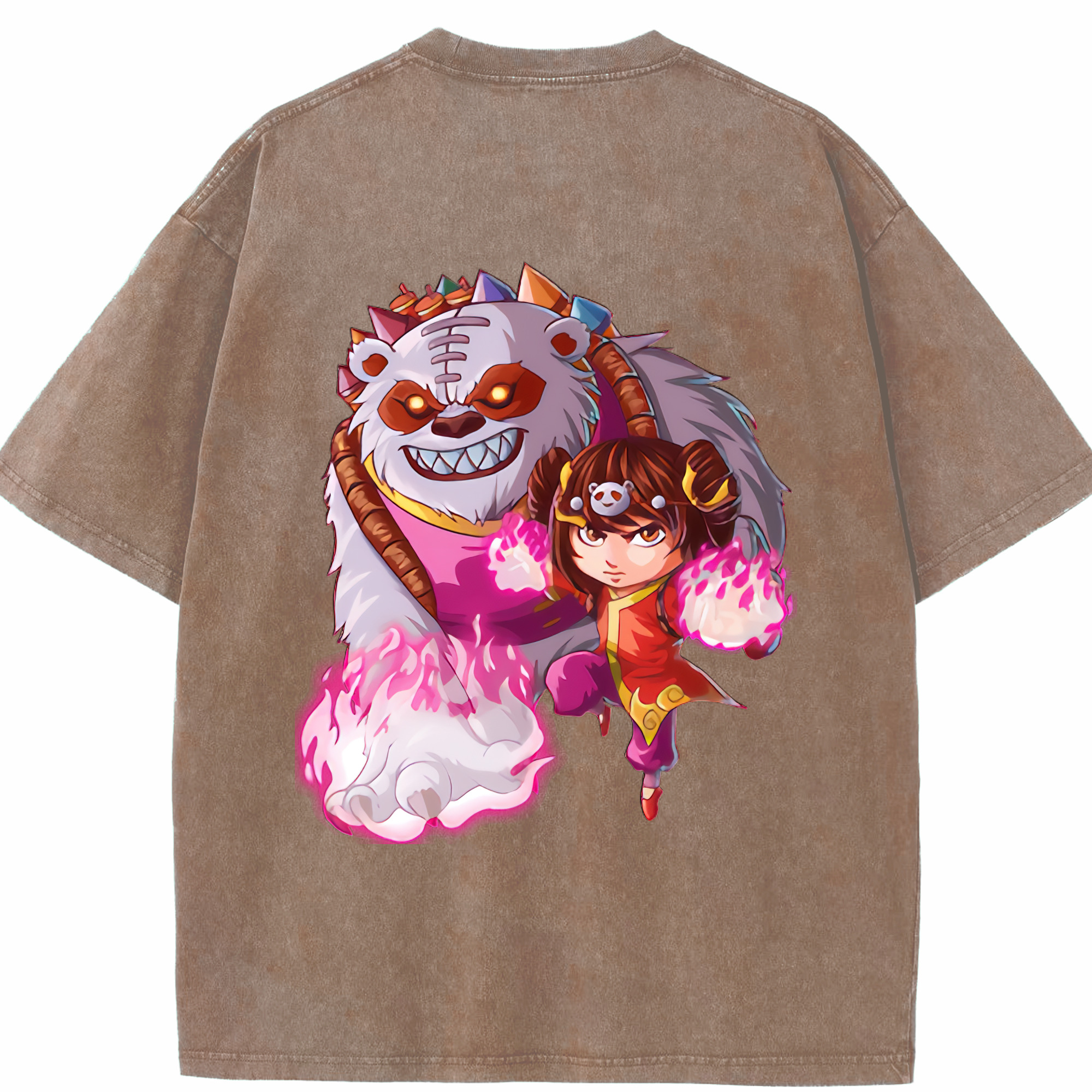 リーグ・オブ・レジェンド League of Legends LOL 綿100% ヴィンテージ風 半袖Tシャツ（背面プリント）
