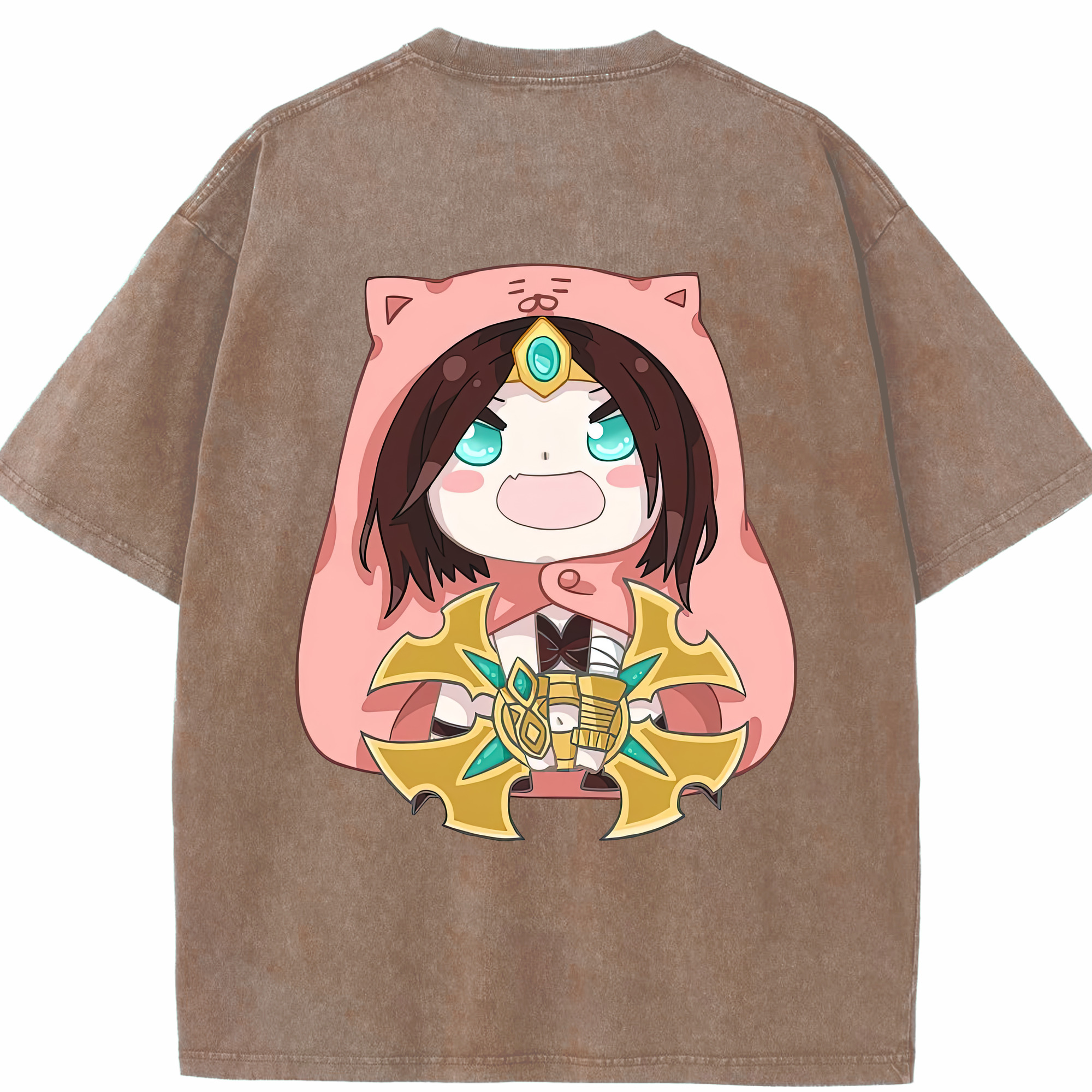 リーグ・オブ・レジェンド League of Legends LOL 綿100% ヴィンテージ風 半袖Tシャツ（背面プリント）