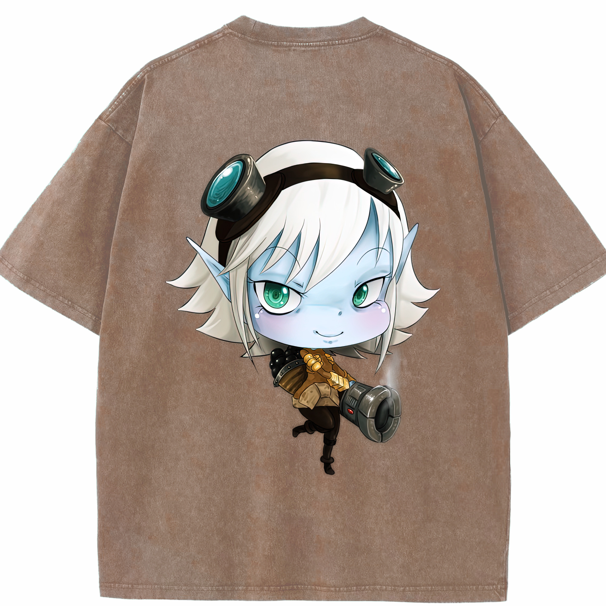 リーグ・オブ・レジェンド League of Legends LOL 綿100% ヴィンテージ風 半袖Tシャツ（背面プリント）