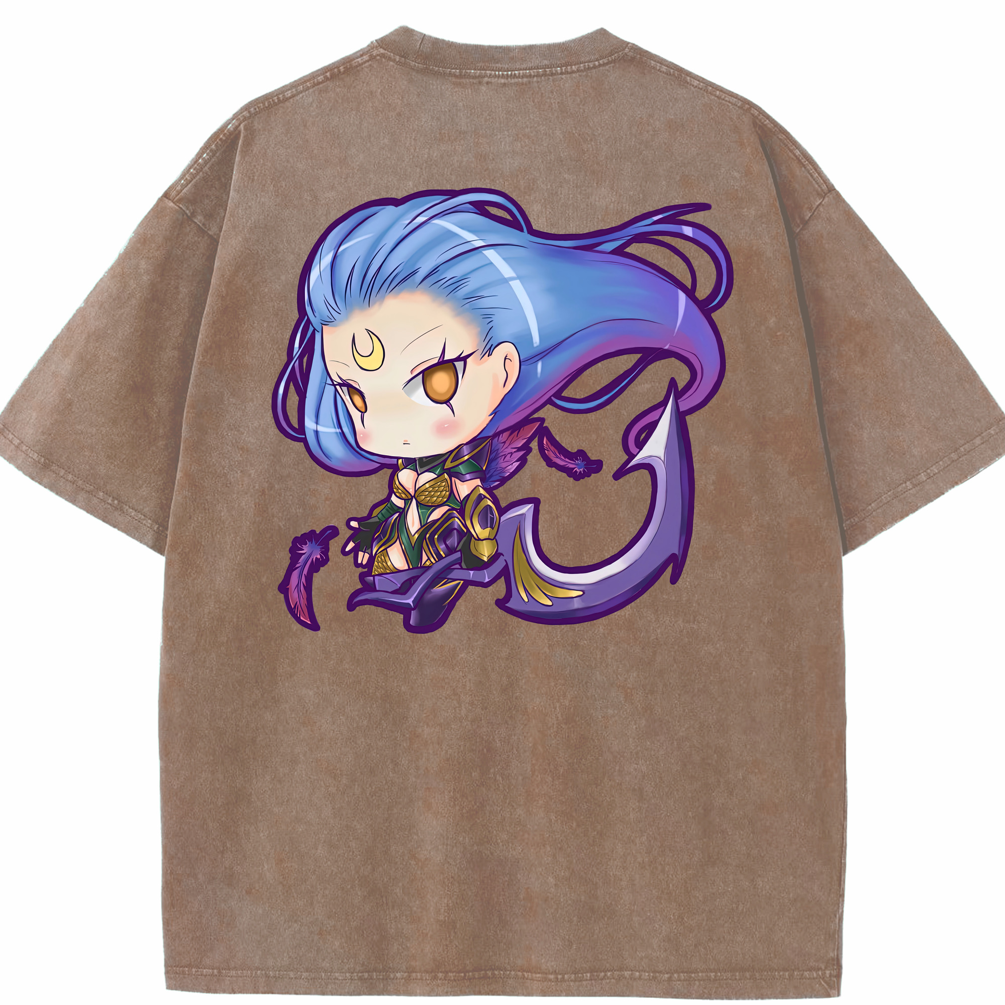 リーグ・オブ・レジェンド League of Legends LOL 綿100% ヴィンテージ風 半袖Tシャツ（背面プリント）