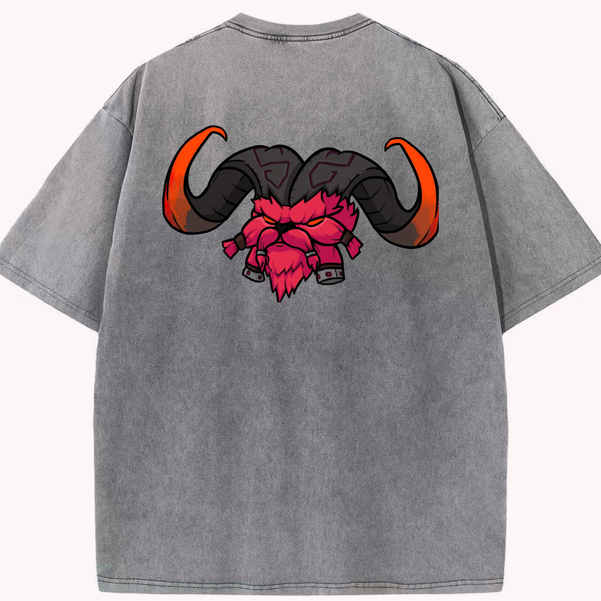リーグ・オブ・レジェンド League of Legends LOL 綿100% ヴィンテージ風 半袖Tシャツ（背面プリント）
