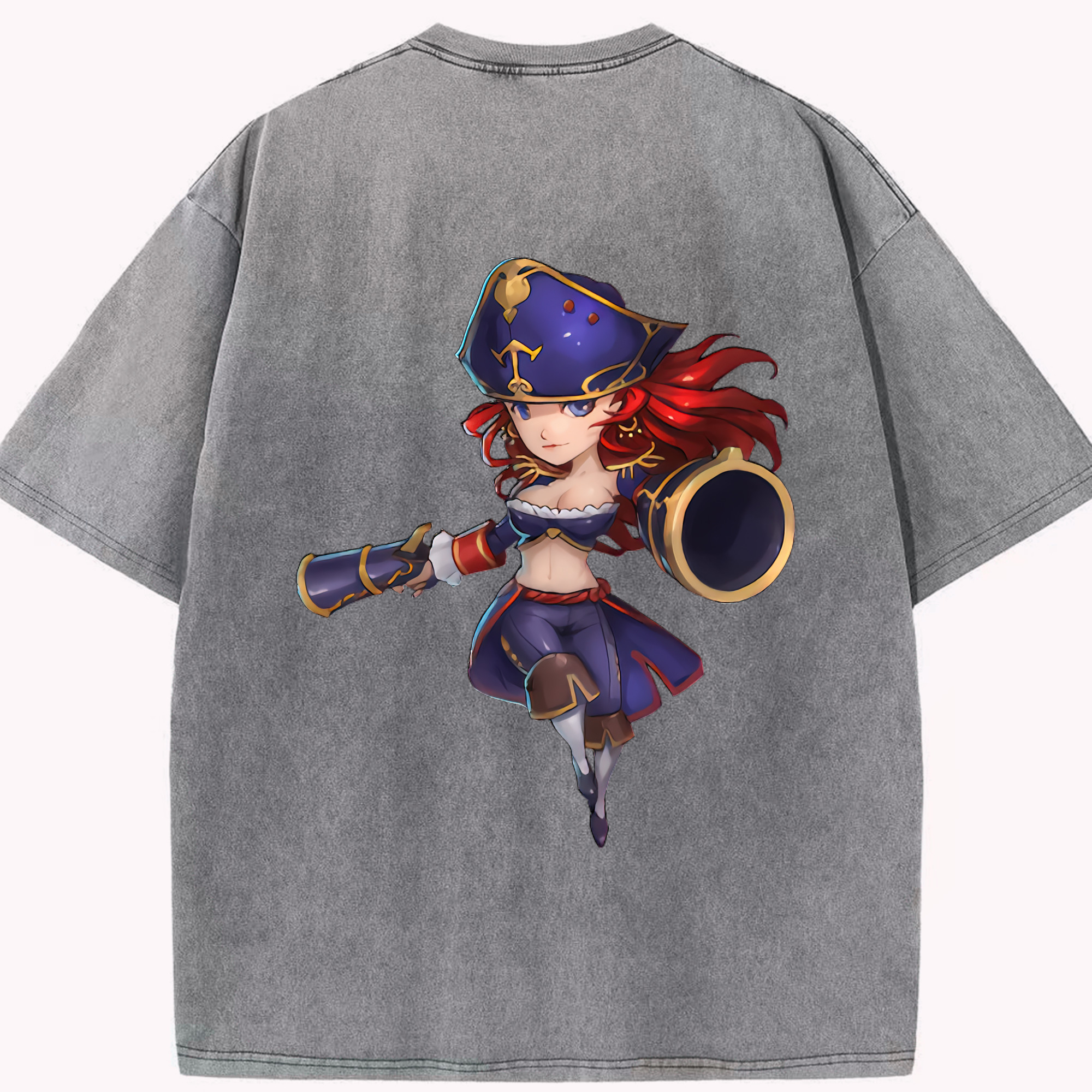 リーグ・オブ・レジェンド League of Legends LOL 綿100% ヴィンテージ風 半袖Tシャツ（背面プリント）