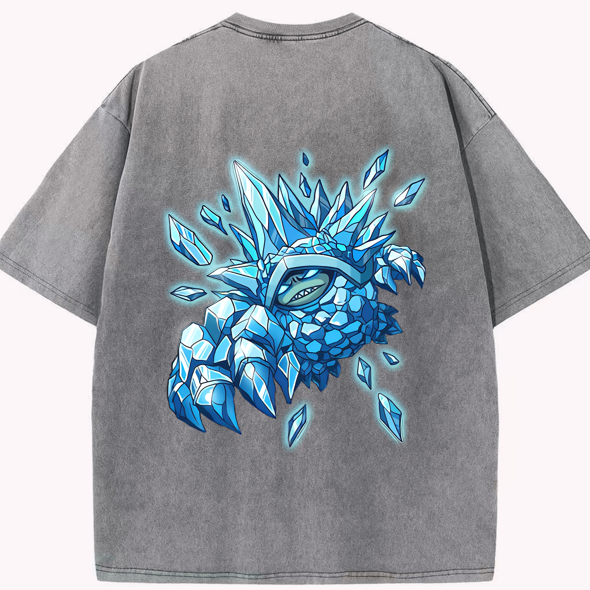 リーグ・オブ・レジェンド League of Legends LOL 綿100% ヴィンテージ風 半袖Tシャツ（背面プリント）