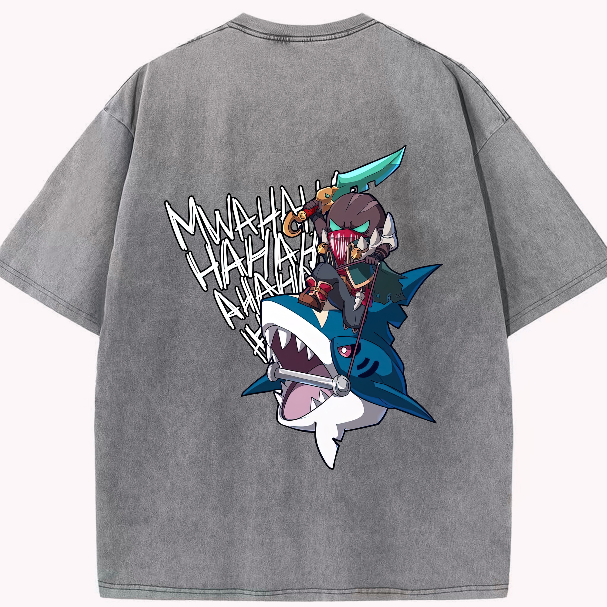 リーグ・オブ・レジェンド League of Legends LOL 綿100% ヴィンテージ風 半袖Tシャツ（背面プリント）