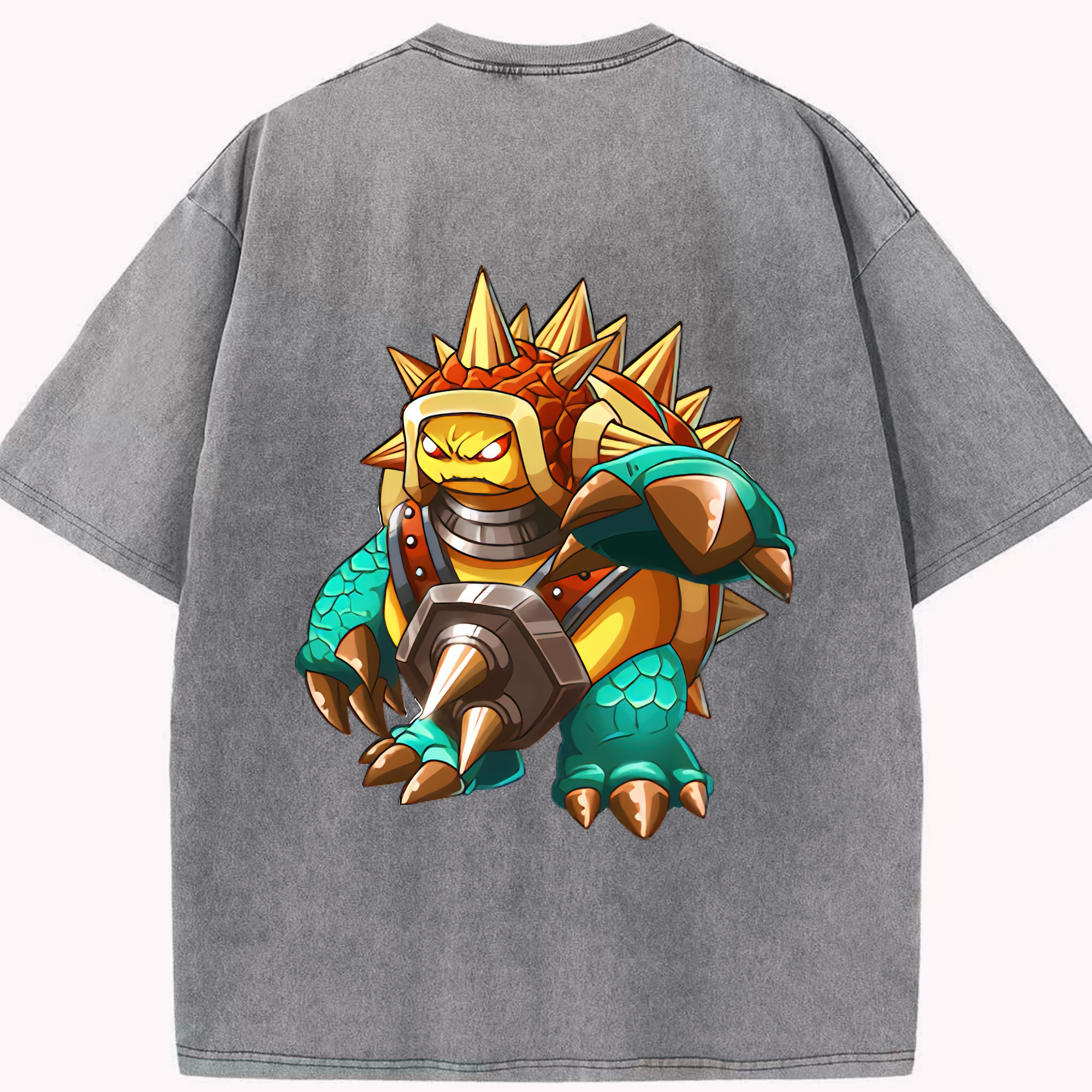 リーグ・オブ・レジェンド League of Legends LOL 綿100% ヴィンテージ風 半袖Tシャツ（背面プリント）
