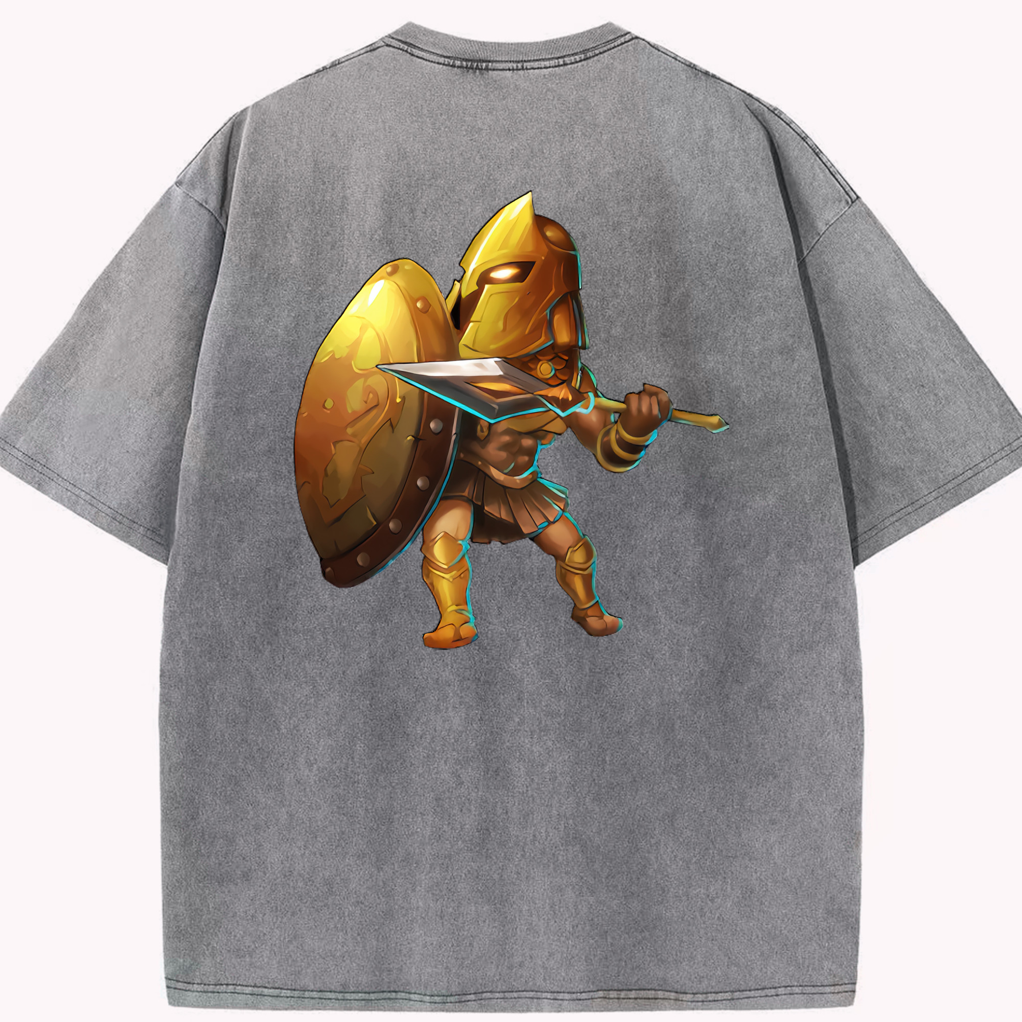リーグ・オブ・レジェンド League of Legends LOL 綿100% ヴィンテージ風 半袖Tシャツ（背面プリント）