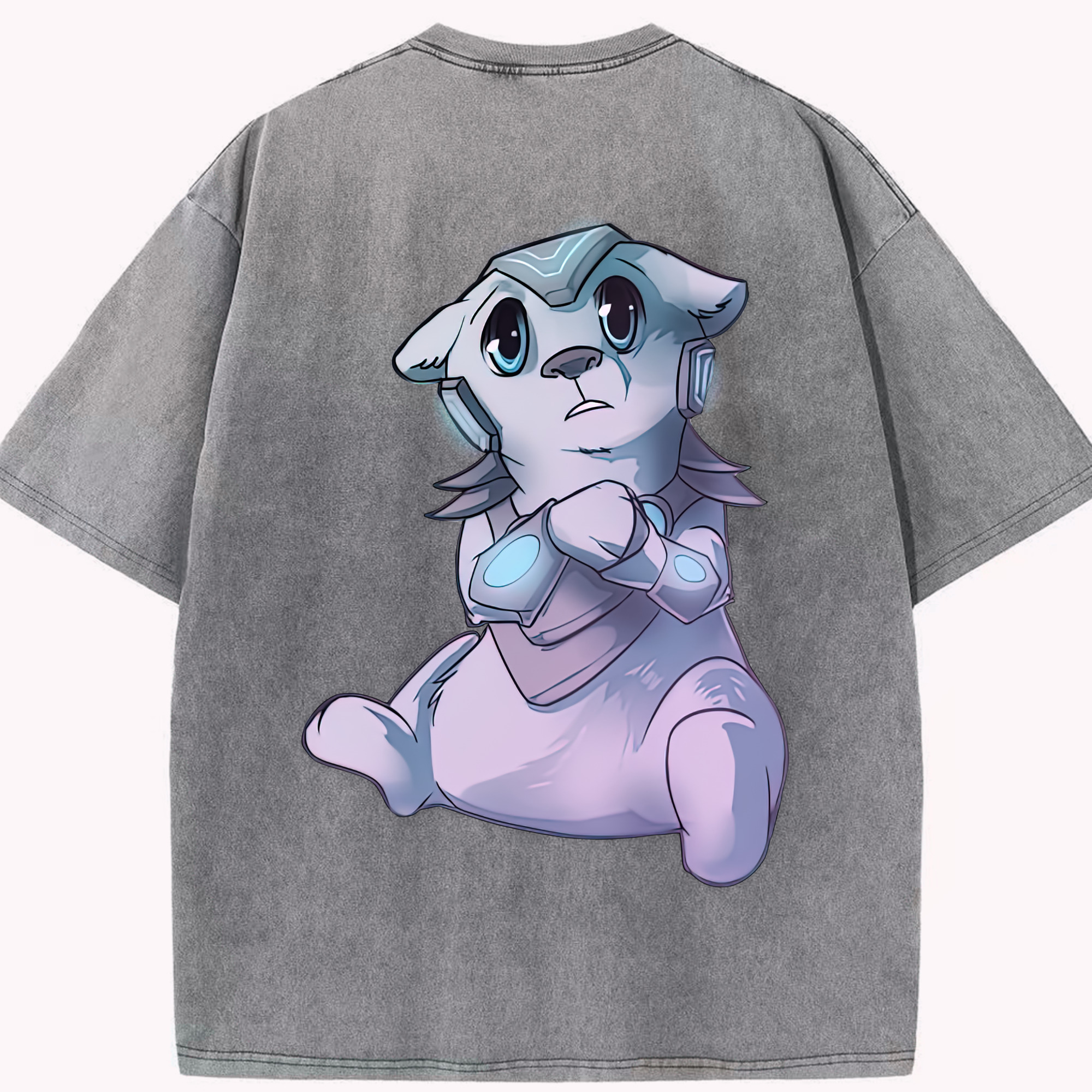 リーグ・オブ・レジェンド League of Legends LOL 綿100% ヴィンテージ風 半袖Tシャツ（背面プリント）