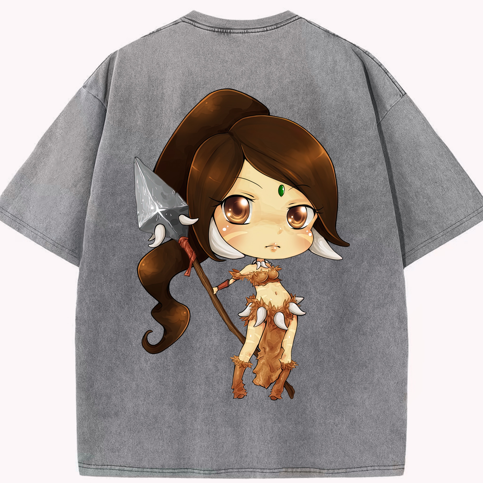 リーグ・オブ・レジェンド League of Legends LOL 綿100% ヴィンテージ風 半袖Tシャツ（背面プリント）